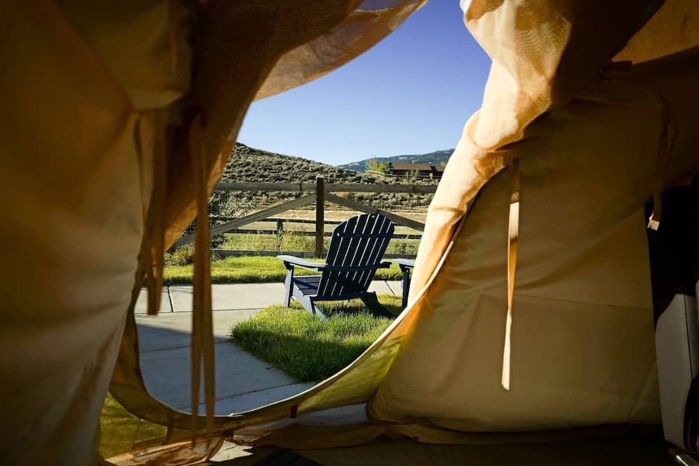 Yellowstone Tipis interior in Gardiner, MT — gallery photo 2
