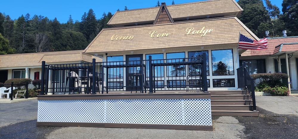 Ocean Cove Lodge featured exterior or lobby in Jenner, CA — similar hotel