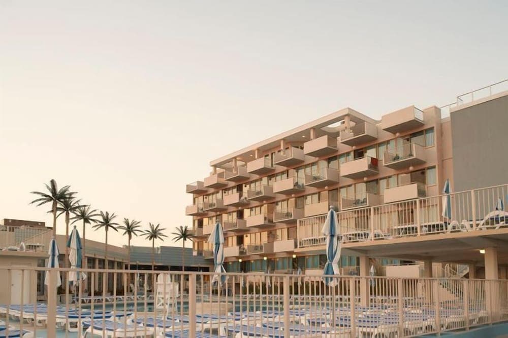 Oceanfront Pan American Hotel exterior or lobby in Wildwood Crest, NJ — main listing photo