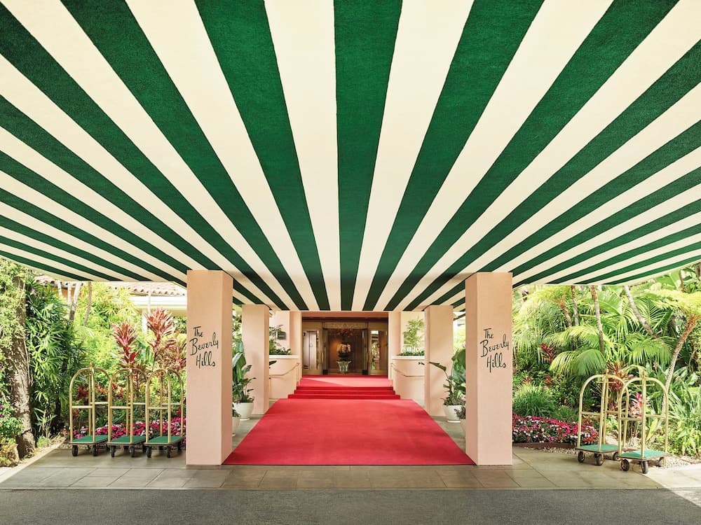 The Beverly Hills Hotel exterior or lobby in Beverly Hills, CA — main listing photo
