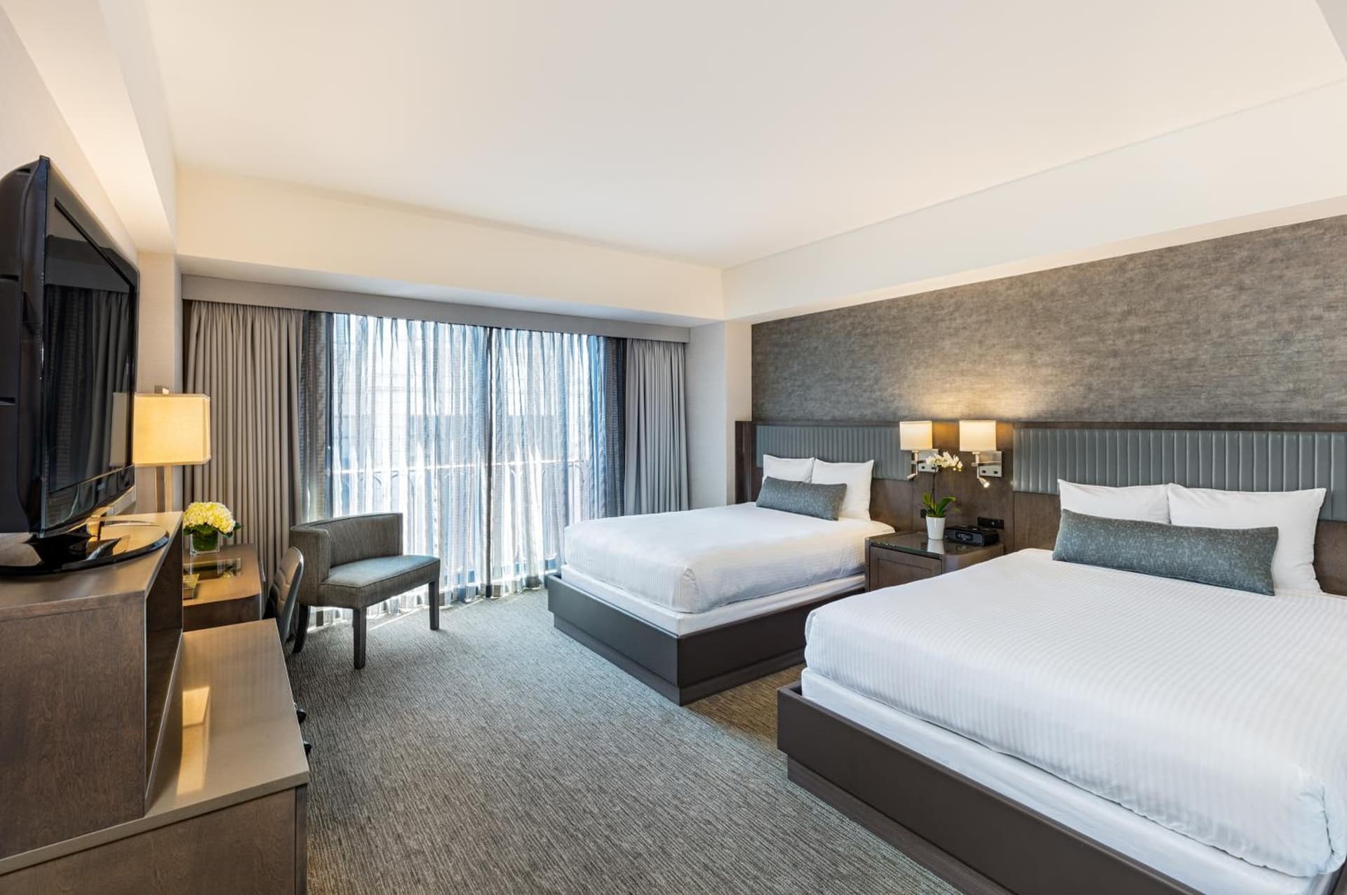 Premier Queen Room with Two Queen Beds at Handlery Union Square Hotel in San Francisco, CA