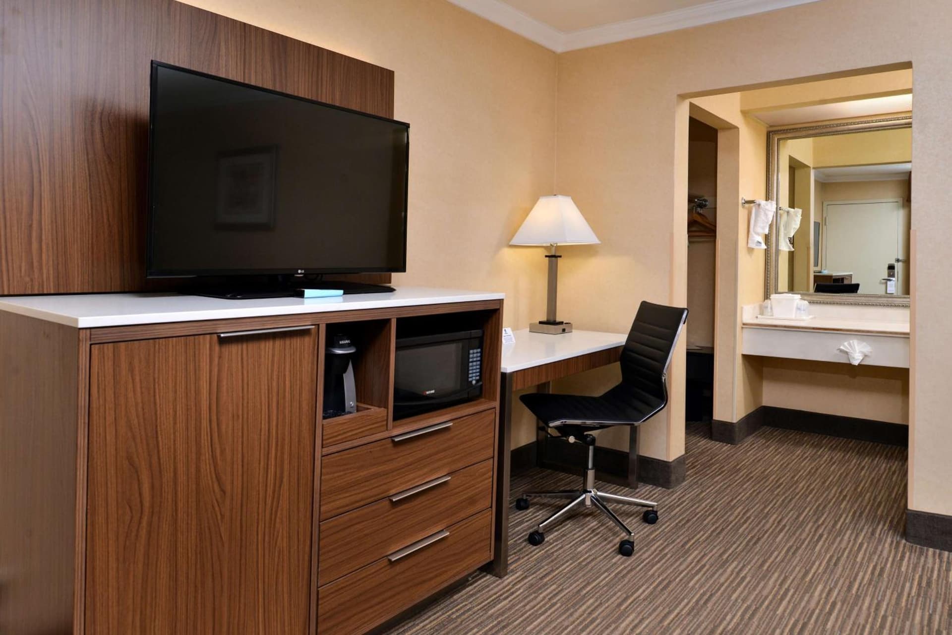 Room with Two Double Beds - Upper Floor at Best Western Hollywood Plaza Hotel - Walk of Fame Film City LA in Los Angeles, CA