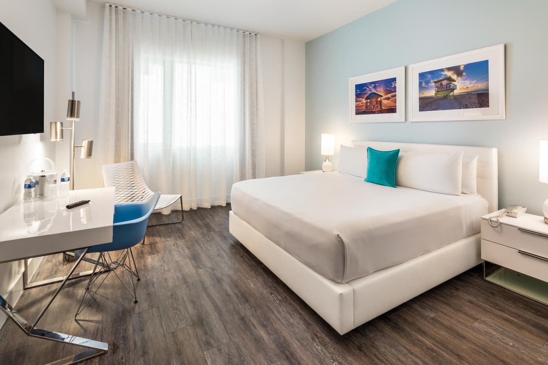 Deluxe Villa Room with One King Bed at President Hotel in Miami Beach, FL