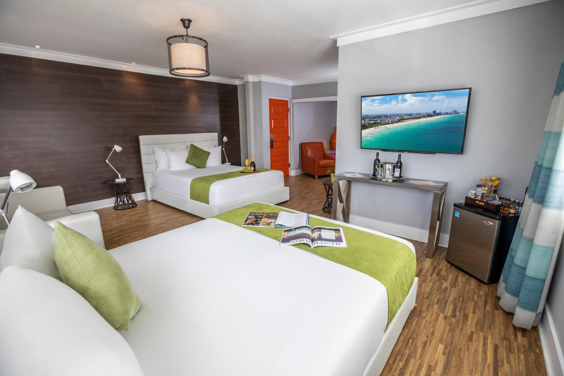 Double Queen Jr Suite at Chesterfield Hotel & Suites in Miami Beach, FL