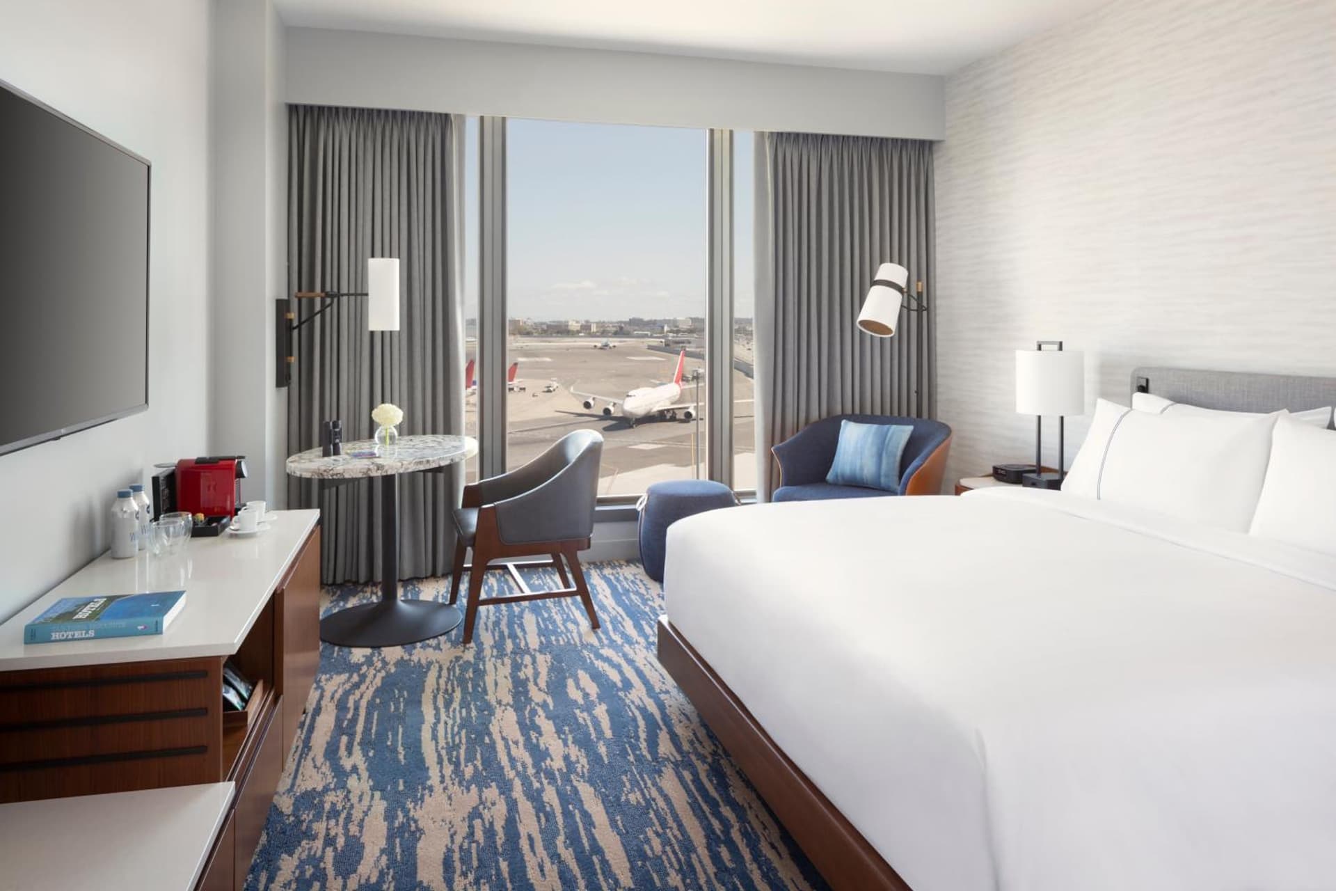 Double Room with Two Double Beds and Runway View at Grand Hyatt at SFO in Millbrae, CA