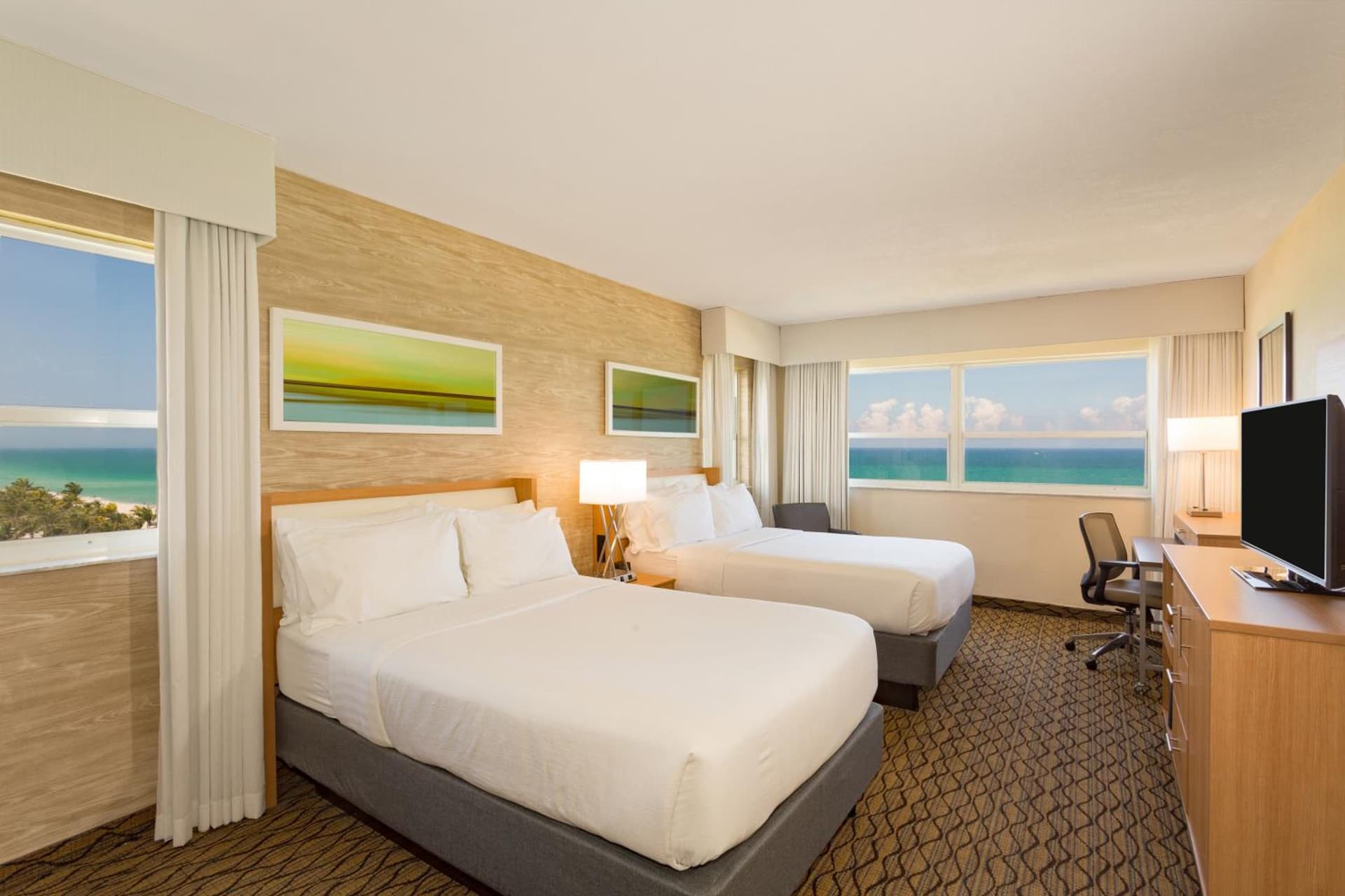 Double Room with Two Double Beds and Ocean View - Non-Smoking at Holiday Inn Miami Beach-Oceanfront by IHG in Miami Beach, FL