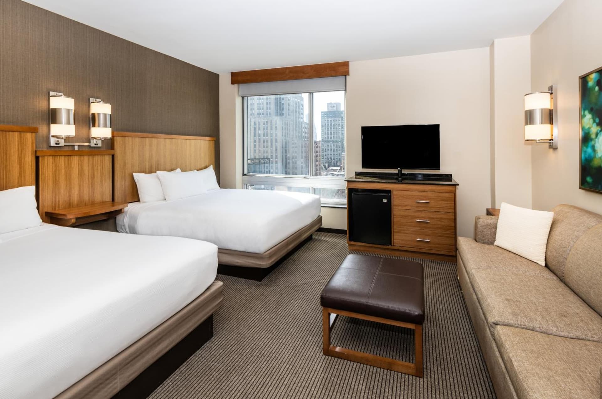 Queen Room with Two Queen Beds and View at Hyatt Place New York/Midtown-South in New York, NY