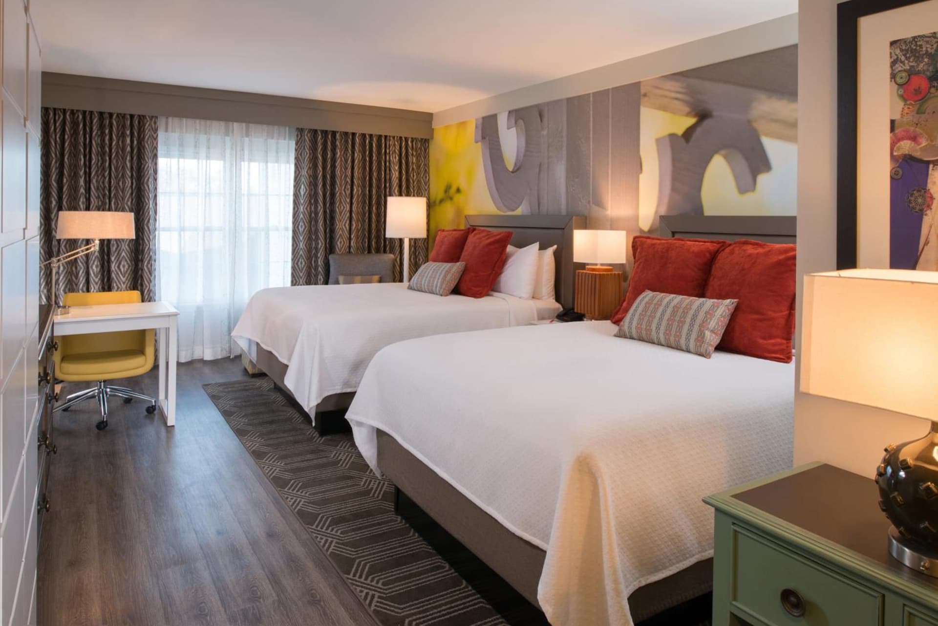 Queen Room with Two Queen Beds Hearing Accessible with Roll-In Shower - Non-Smoking at Hotel Indigo Atlanta Vinings by IHG in Atlanta, GA