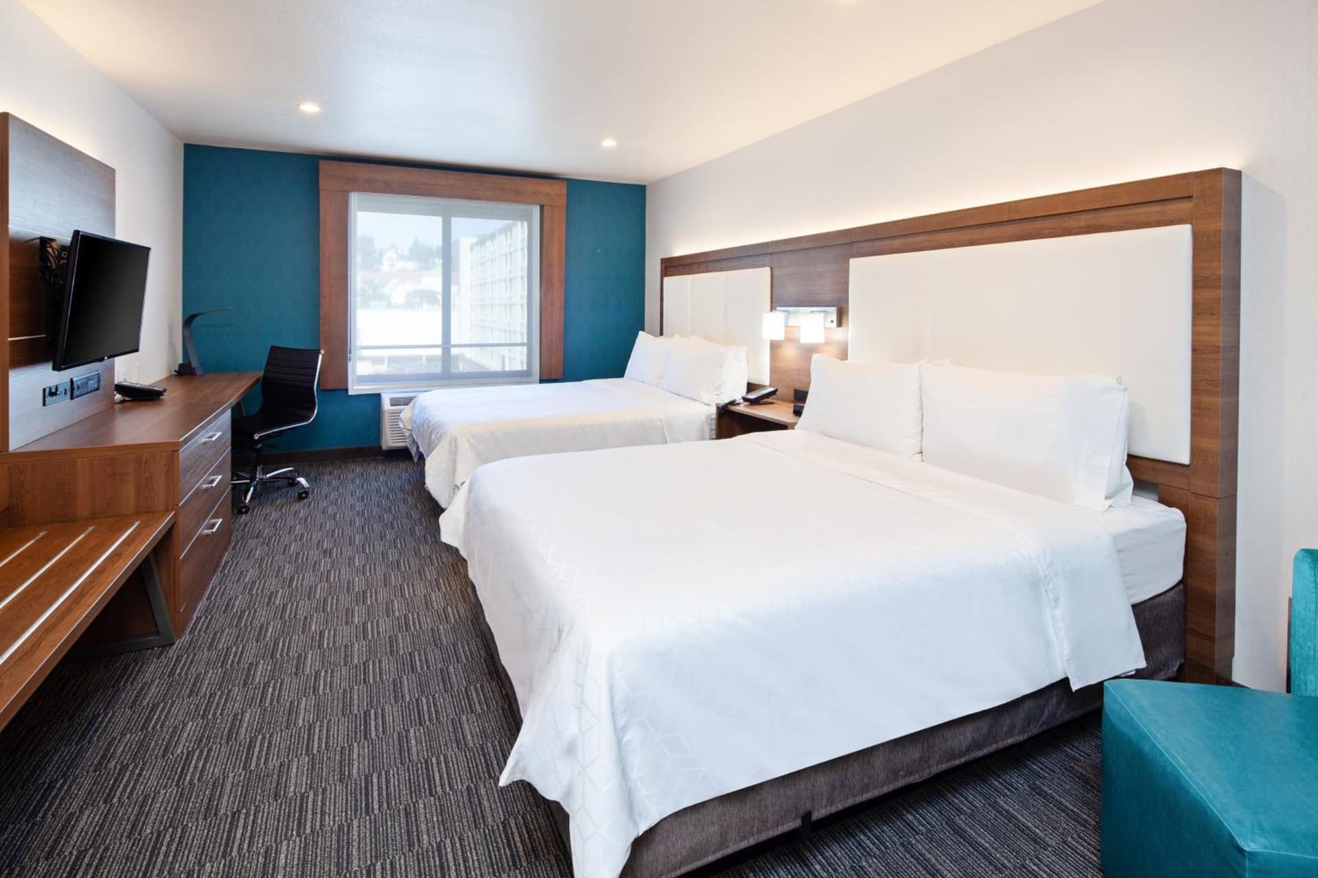 Standard Room with Two Queen Beds at Holiday Inn Express Hollywood Walk of Fame by IHG in Los Angeles, CA