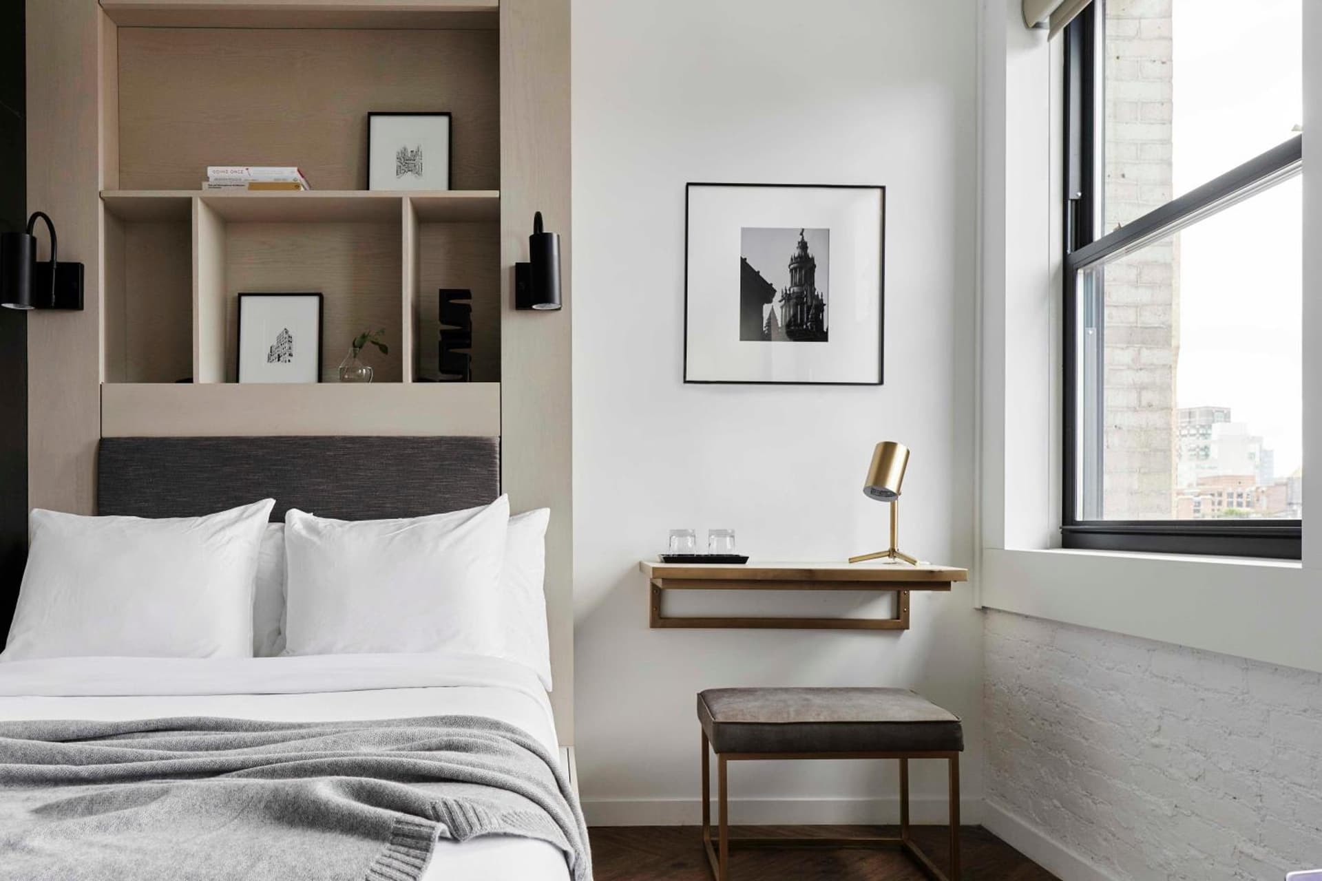 Walker Queen Room at Walker Hotel Tribeca in New York, NY