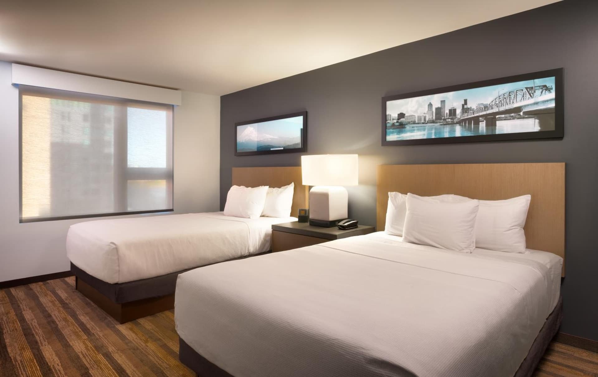 One Bedroom Kitchen Suite with Two Queen Beds and Sofa Bed at Hyatt House LA - University Medical Center in Los Angeles, CA