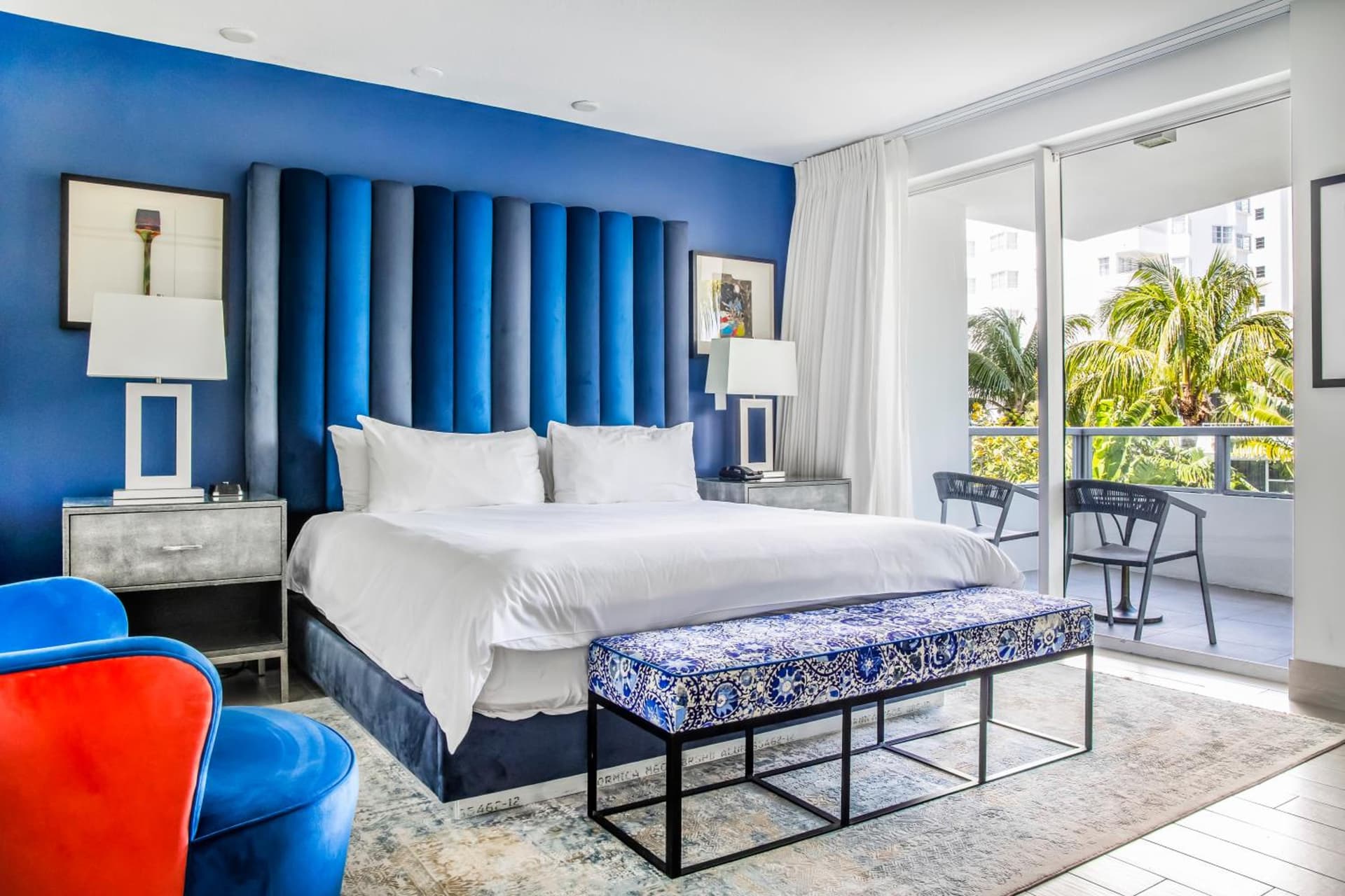 Deluxe Garden View King Balcony at The Sagamore Hotel South Beach in Miami Beach, FL