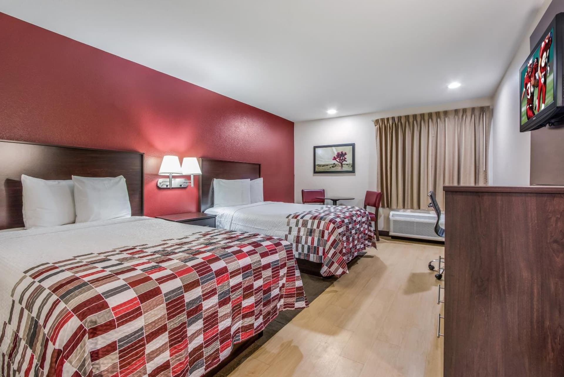 Standard Room with Two Double Beds Smoke Free at Red Roof Inn Phoenix North - I-17 at Bell Rd in Phoenix, AZ