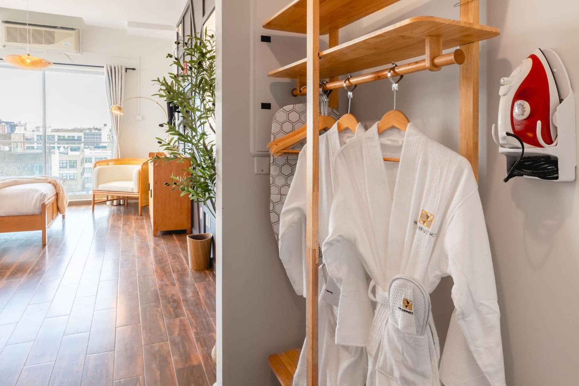 Deluxe Queen with Balcony - Wheelchair Accessible at The Modernist Hotel in Long Island City, NY