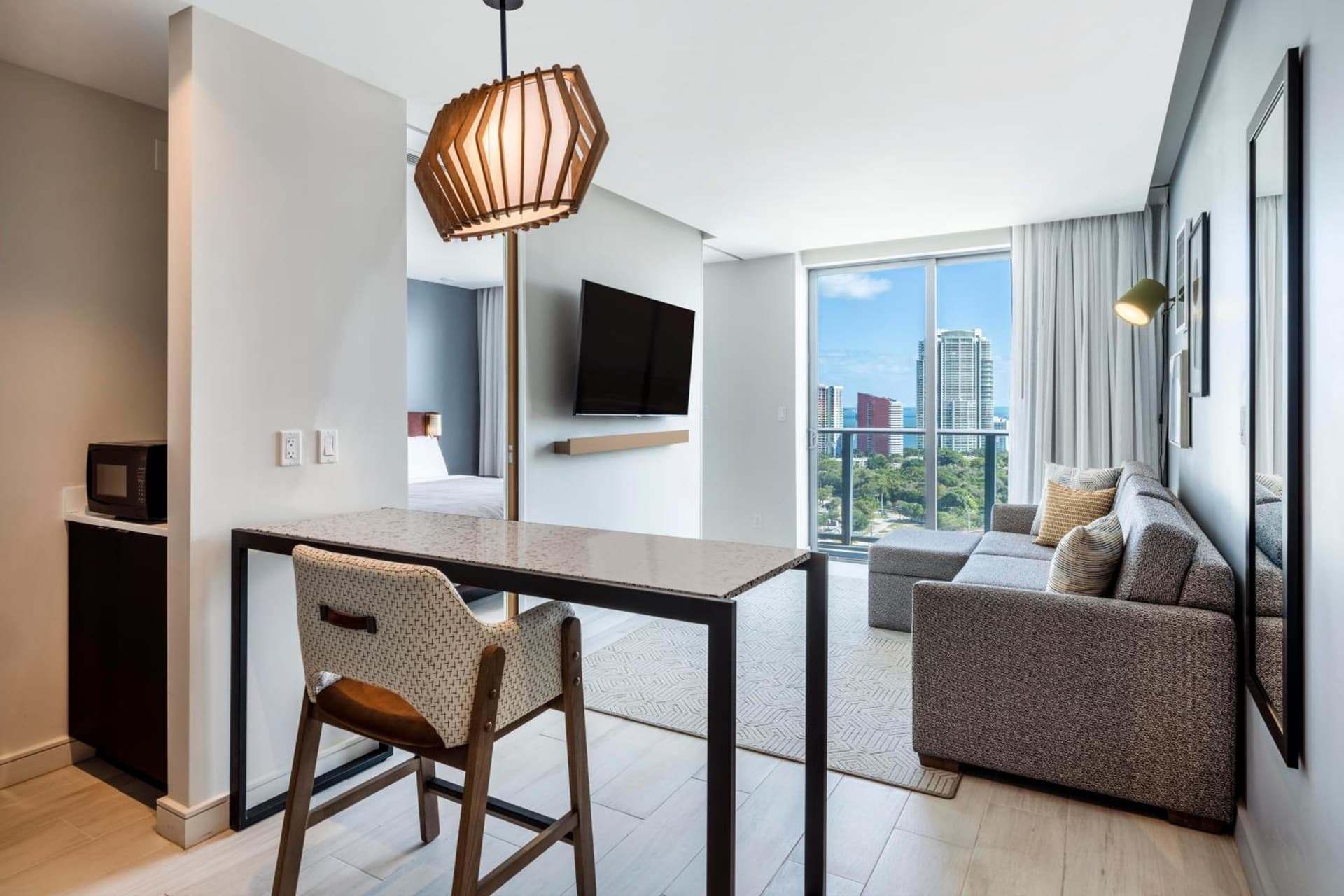 One Bedroom King Suite with Sofa Bed and Balcony- Non-Smoking at Atwell Suites Miami Brickell by IHG in Miami, FL