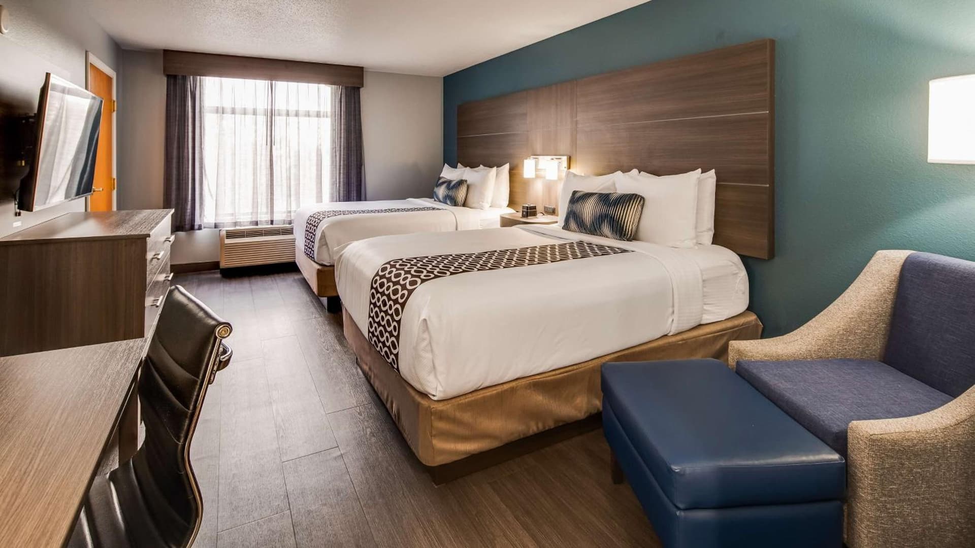 Queen Room with Two Queen Beds and Bath Tub - Disability Access/Non-Smoking  at Best Western Plus Champaign/Urbana Inn in Champaign, IL