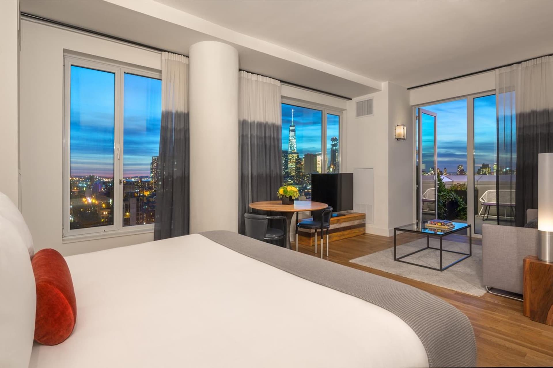 Deluxe King Studio Suite with City View - Non-Smoking  at Hotel Indigo Lower East Side New York by IHG in New York, NY
