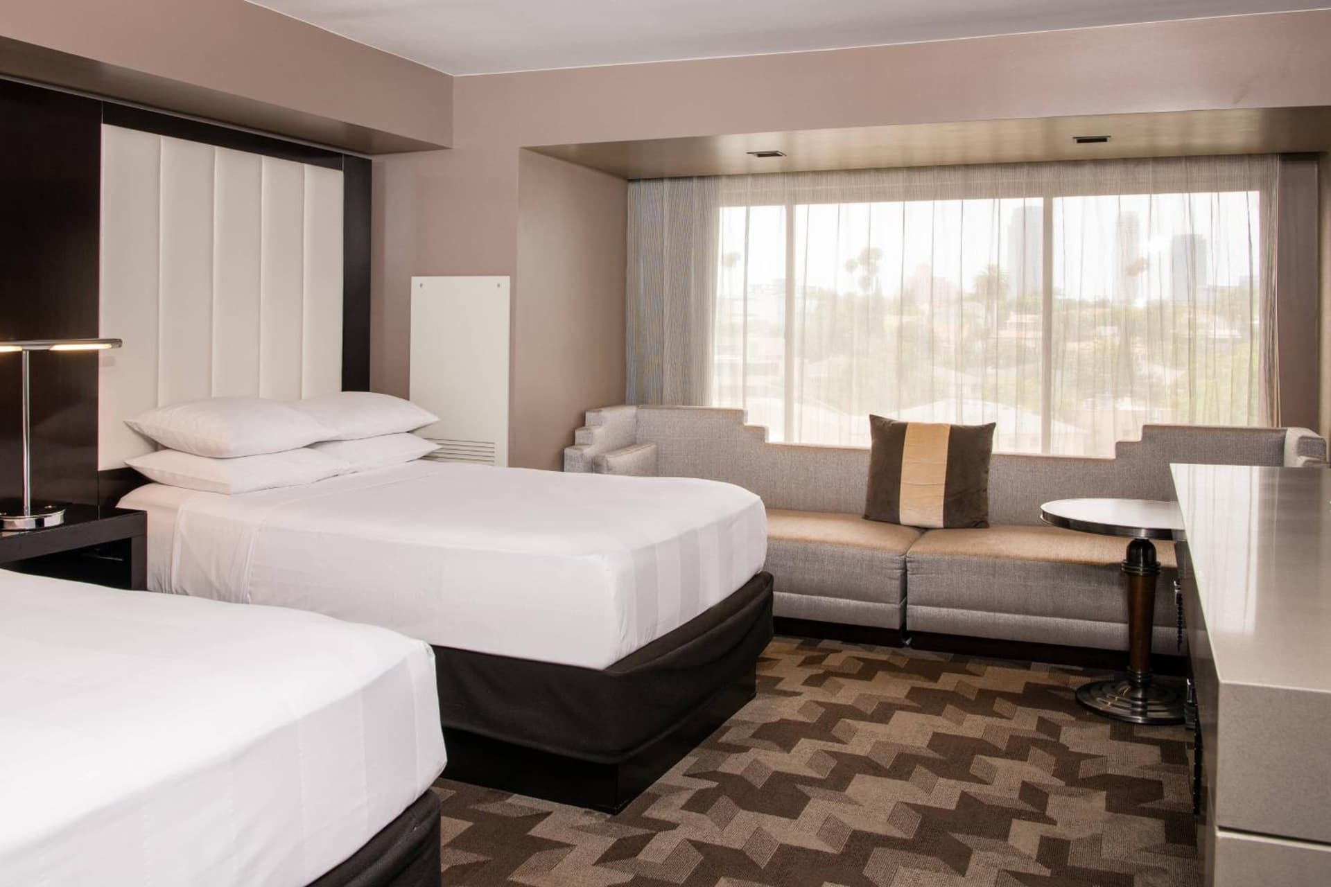 Double Room with Two Double Beds at Beverly Hills Marriott in Los Angeles, CA