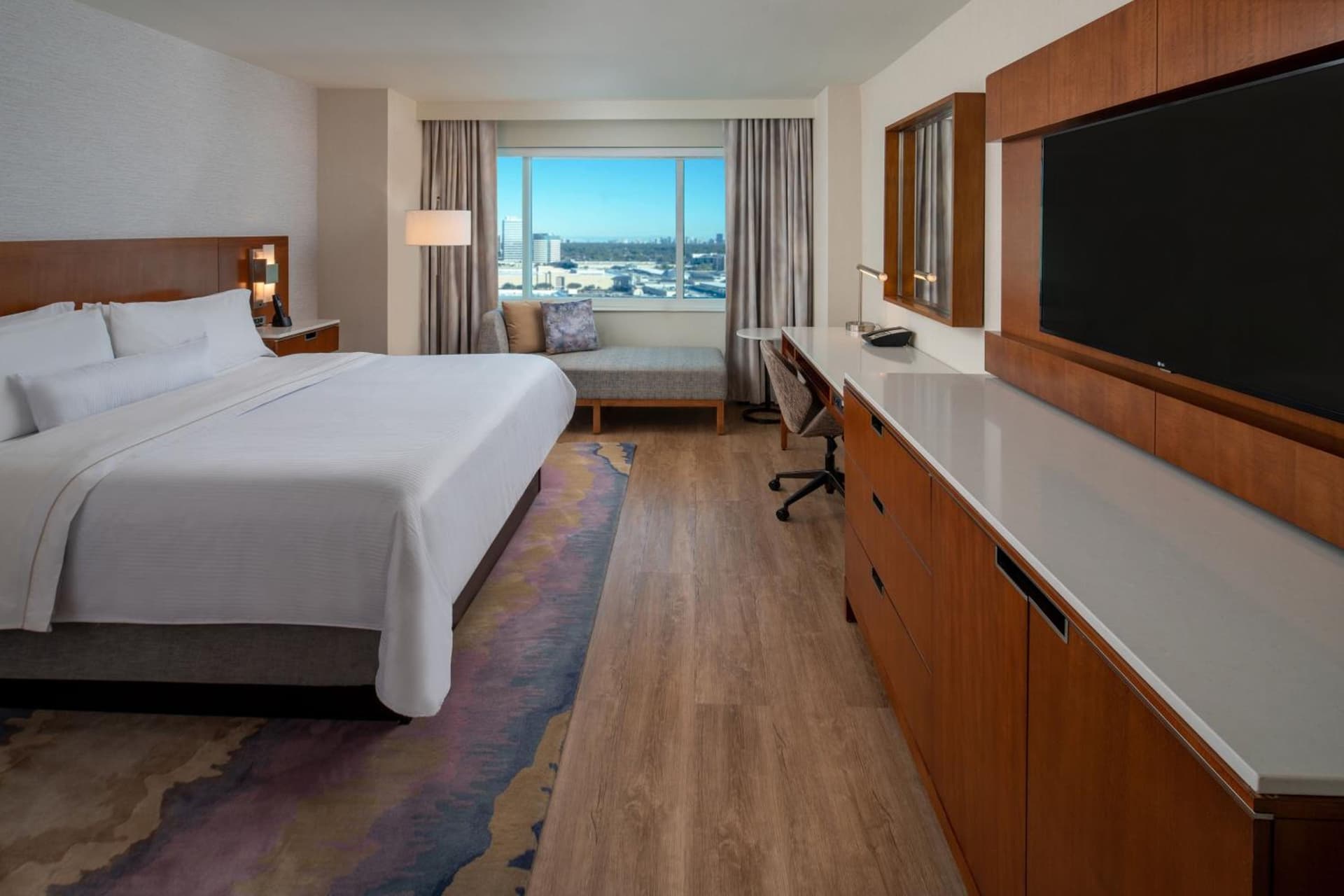 Traditional King Room with Roll-in Shower - Mobility and Hearing Accessible at The Westin Houston, Memorial City in Houston, TX