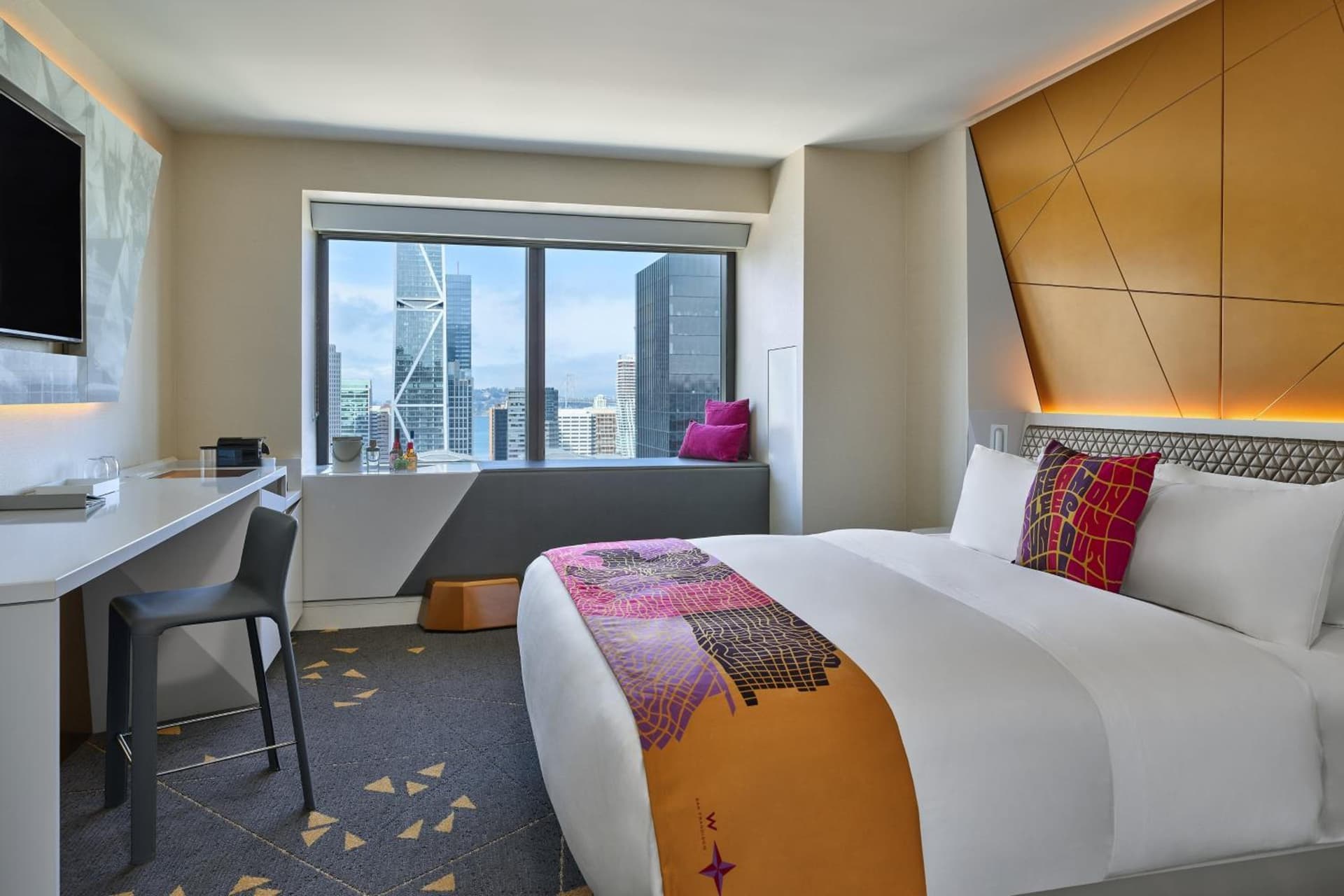 Superior King Room with City View - High Floor at W San Francisco in San Francisco, CA