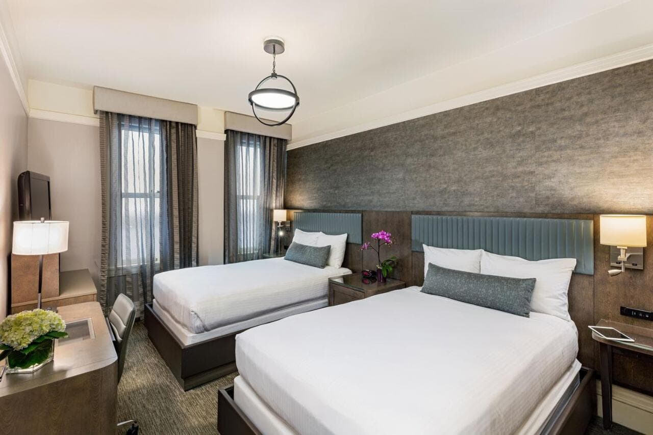 Double Room with Two Double Beds at Handlery Union Square Hotel in San Francisco, CA
