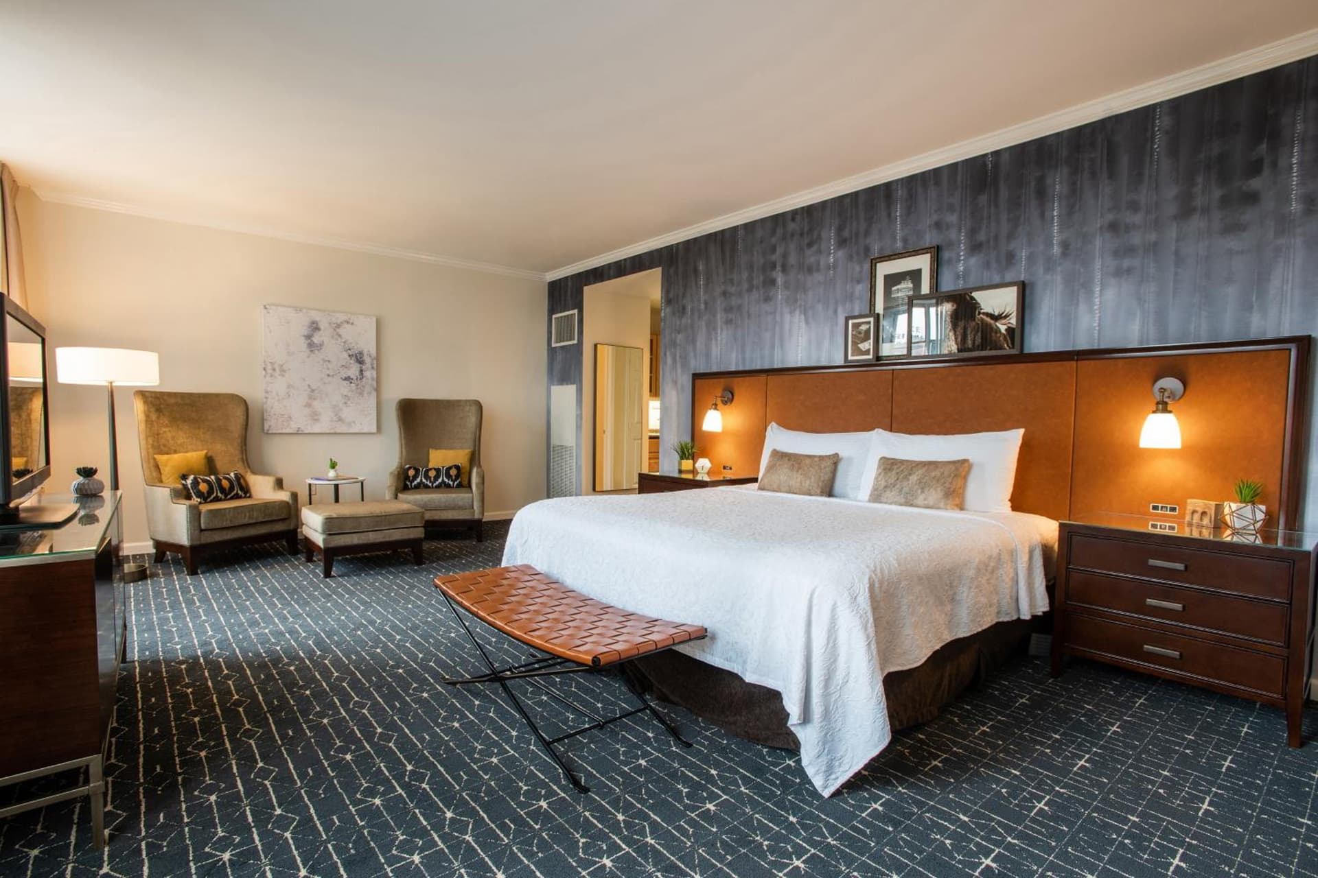 Wellness Suite, 1 Bedroom Suite, 1 King, City view at Magnolia Hotel Houston, a Tribute Portfolio Hotel in Houston, TX