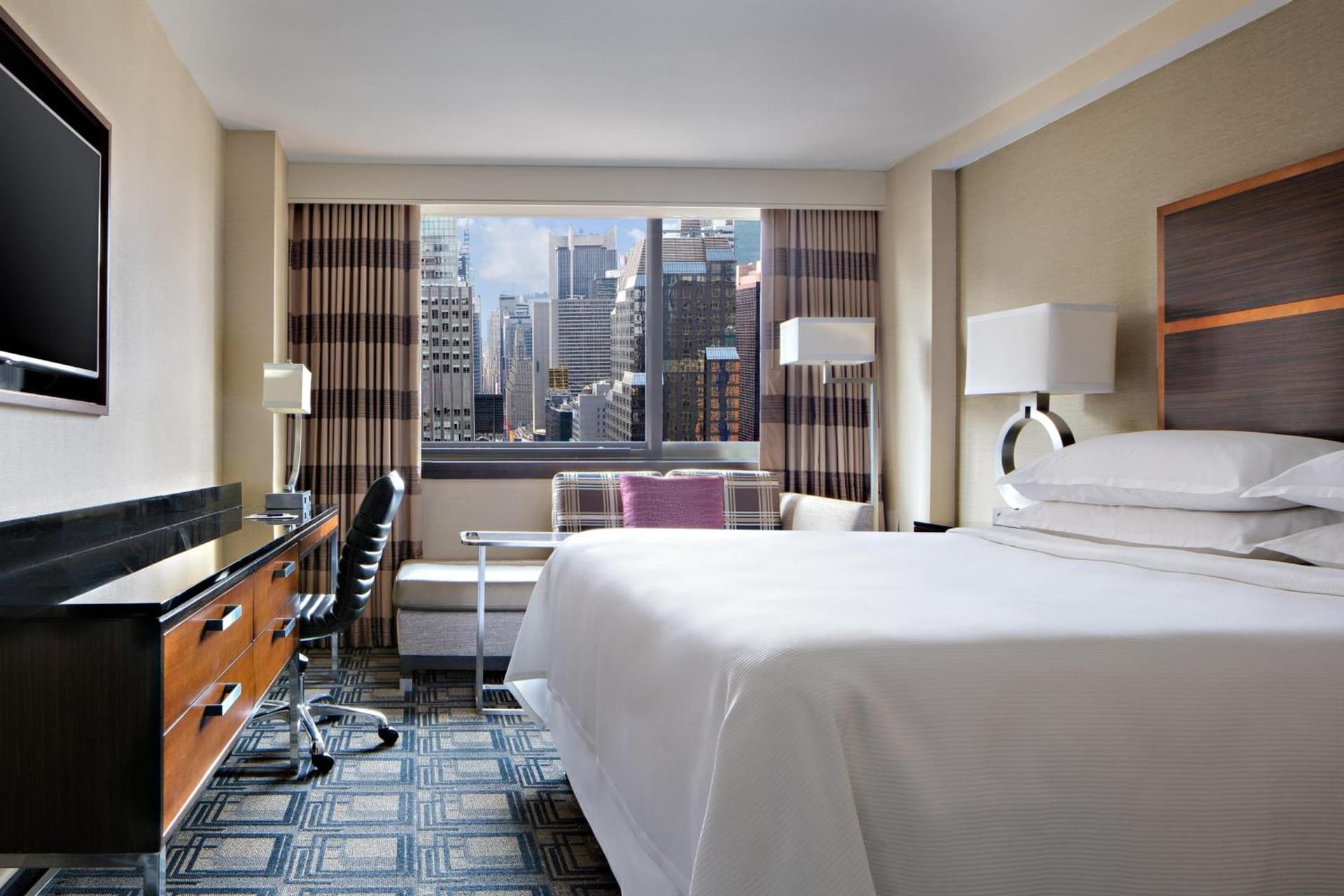Traditional King Room with Adapted Tub - Mobility and Hearing Accessible at Sheraton New York Times Square Hotel in New York, NY