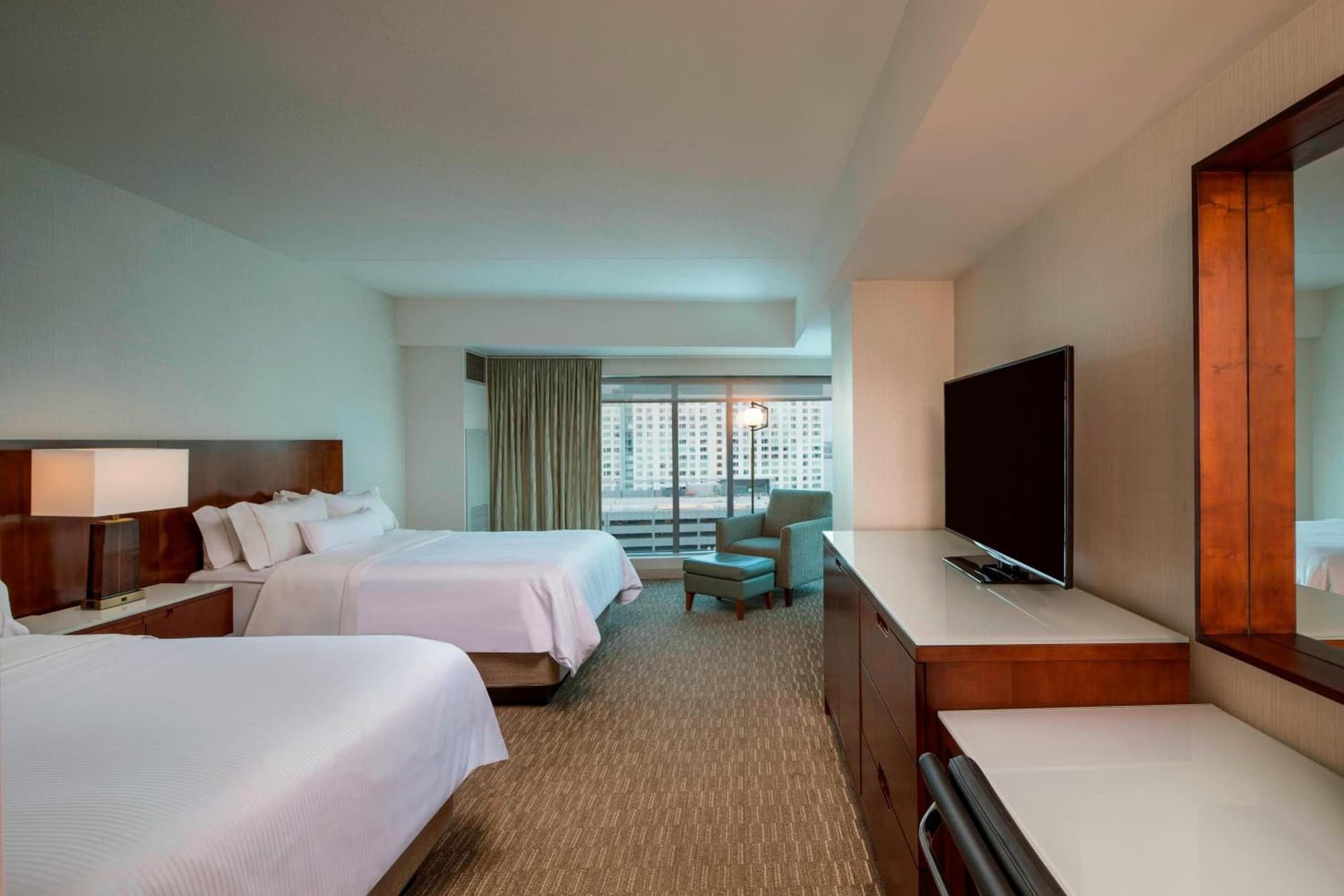 Traditional Double Room with Two Double Beds - Hearing Accessible at The Westin Boston Seaport District in Boston, MA