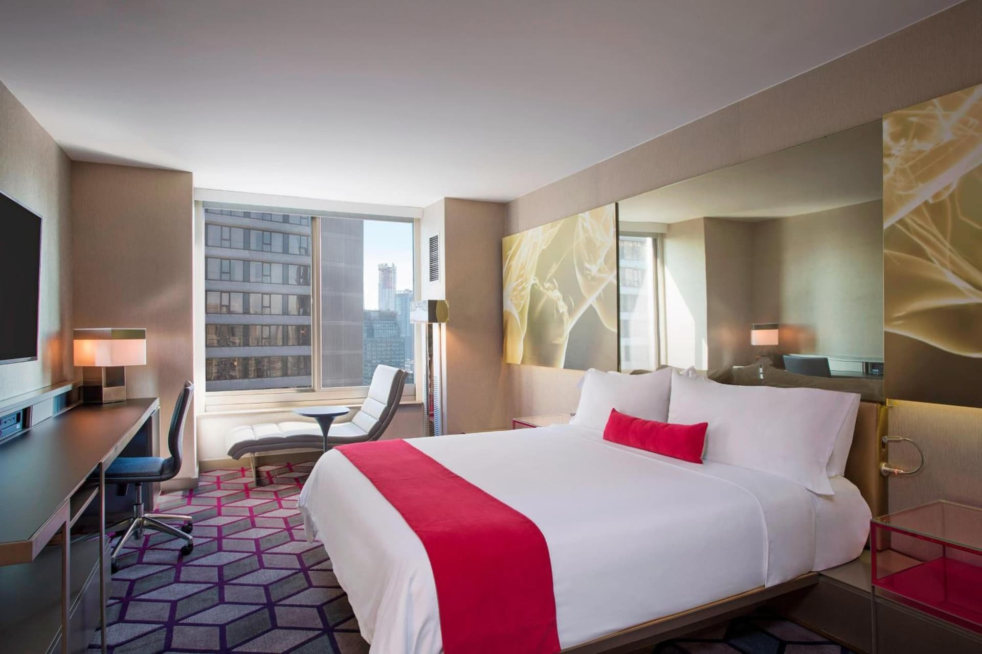 Spectacular Guest room, King, Skyline view at W New York - Times Square in New York, NY