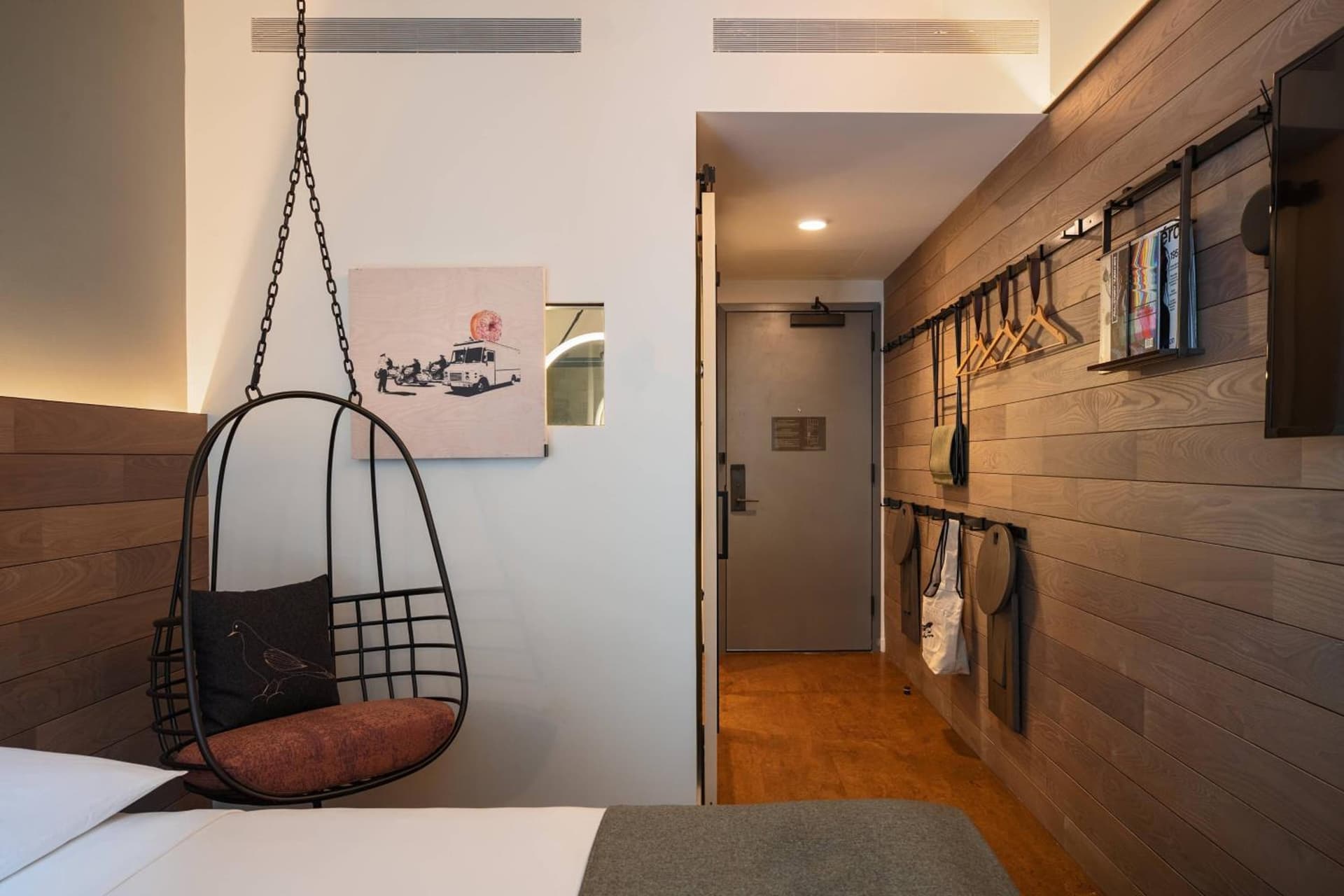 Queen Room with City View at Moxy NYC Downtown in New York, NY