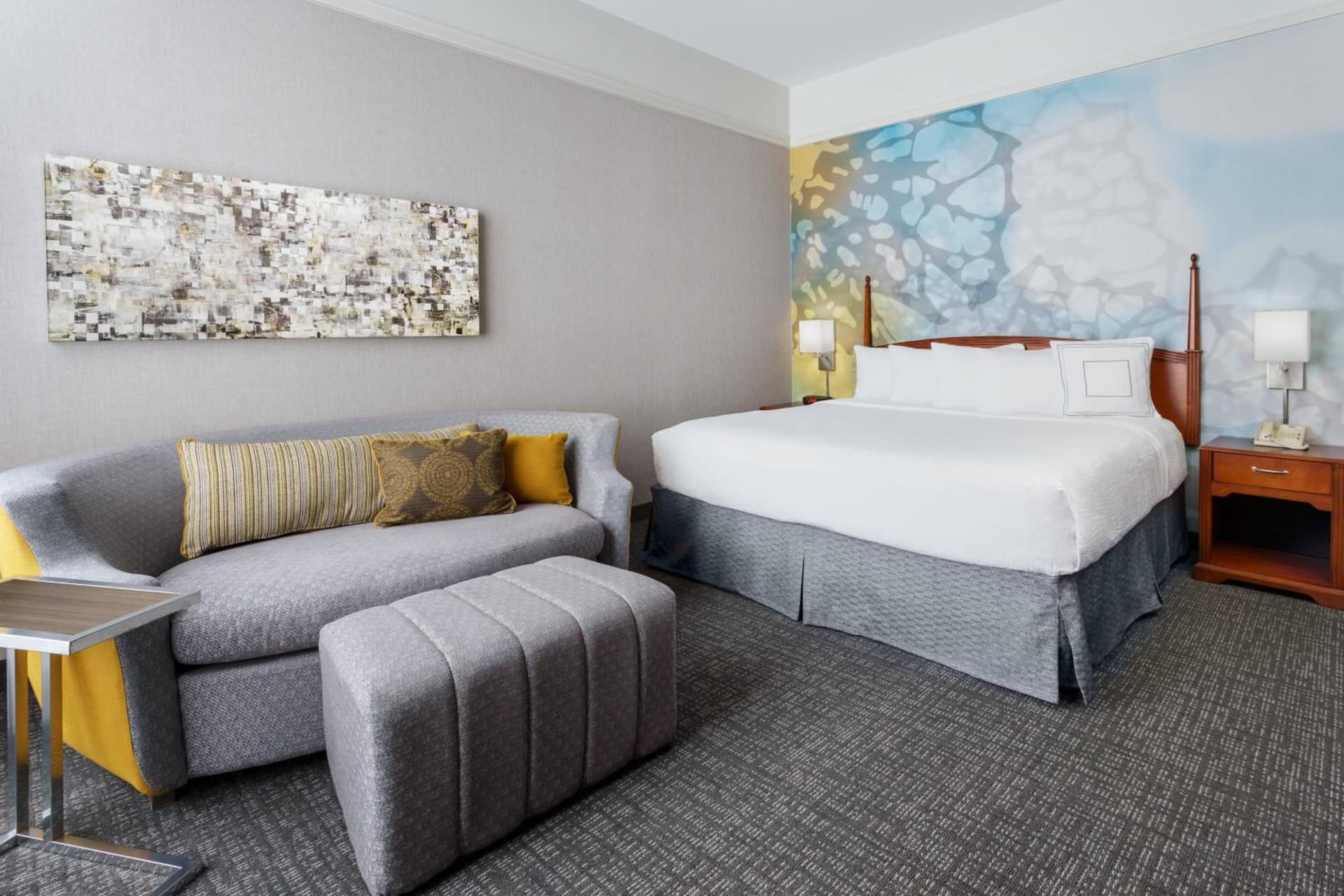 King Room with Sofa Bed at Courtyard Houston Downtown Convention Center in Houston, TX