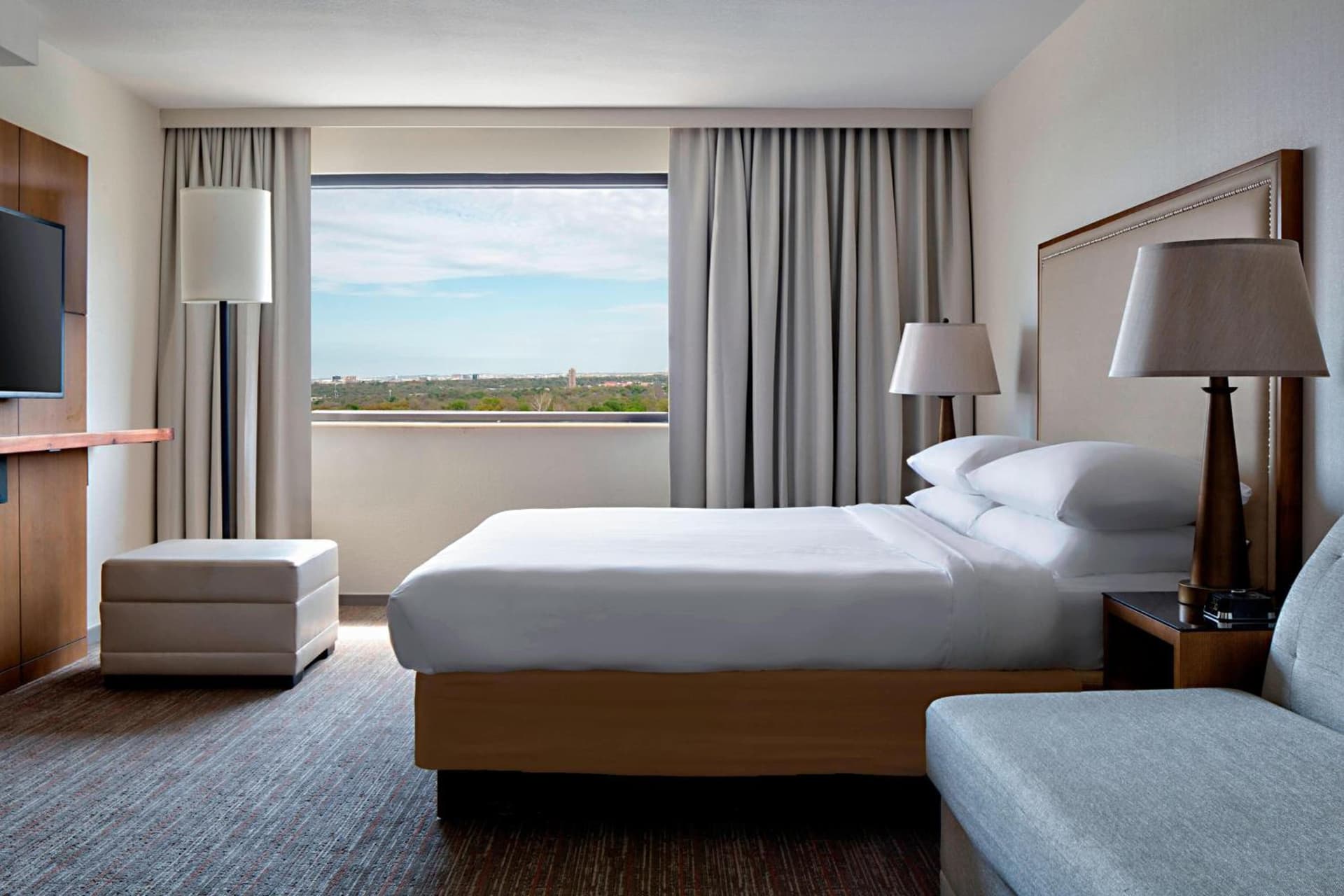 King Room with Sofa Bed and Roll-in Shower - Mobility Accessible at San Antonio Marriott Northwest Medical Center in San Antonio, TX