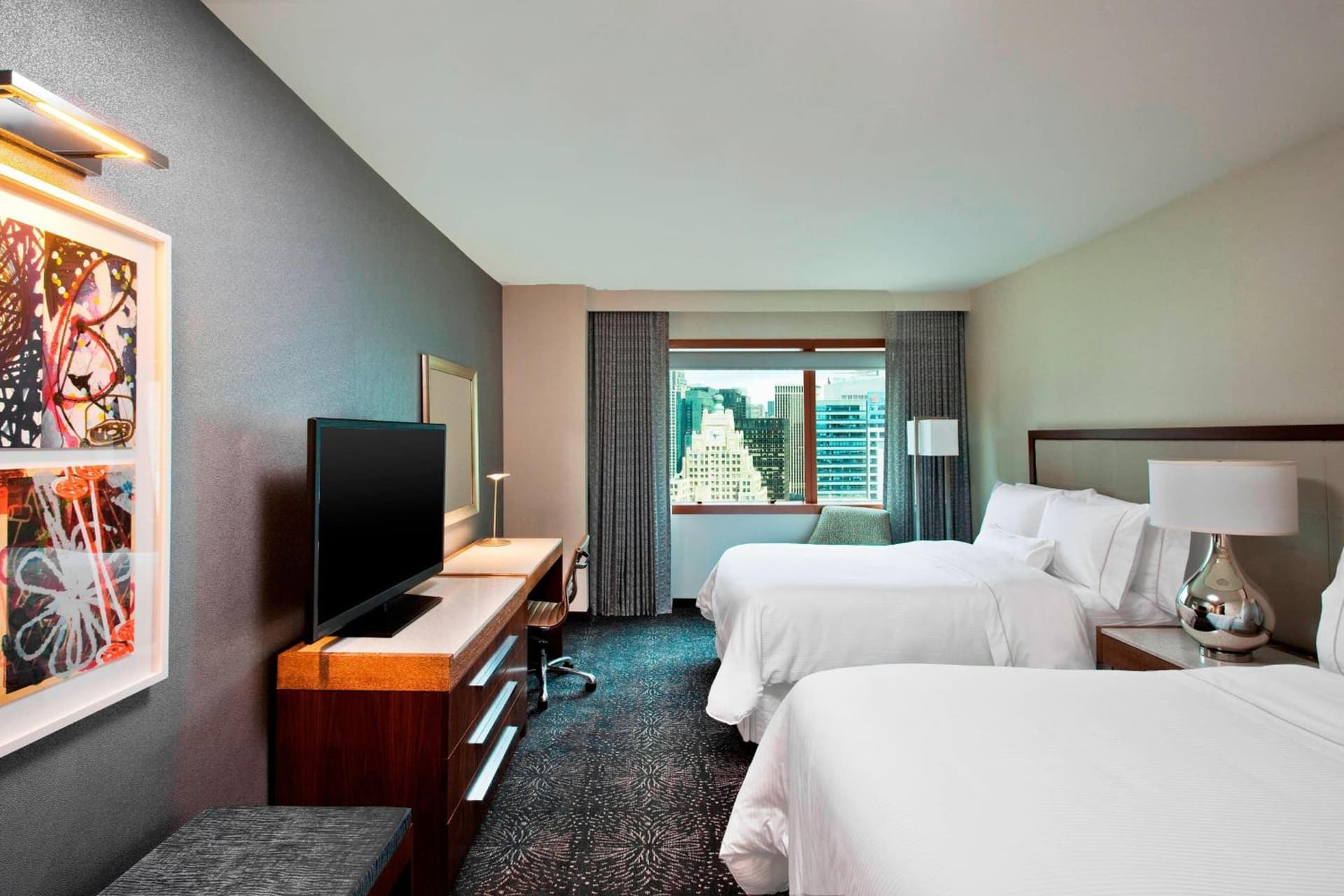 Traditional Double, Guest room, 2 Double, Low floor at The Westin New York at Times Square in New York, NY
