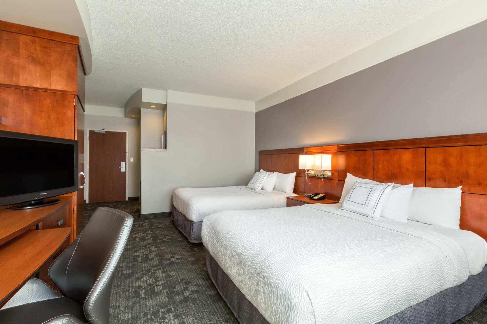 Queen Room with Two Queen Beds at Courtyard by Marriott Houston Galleria in Houston, TX