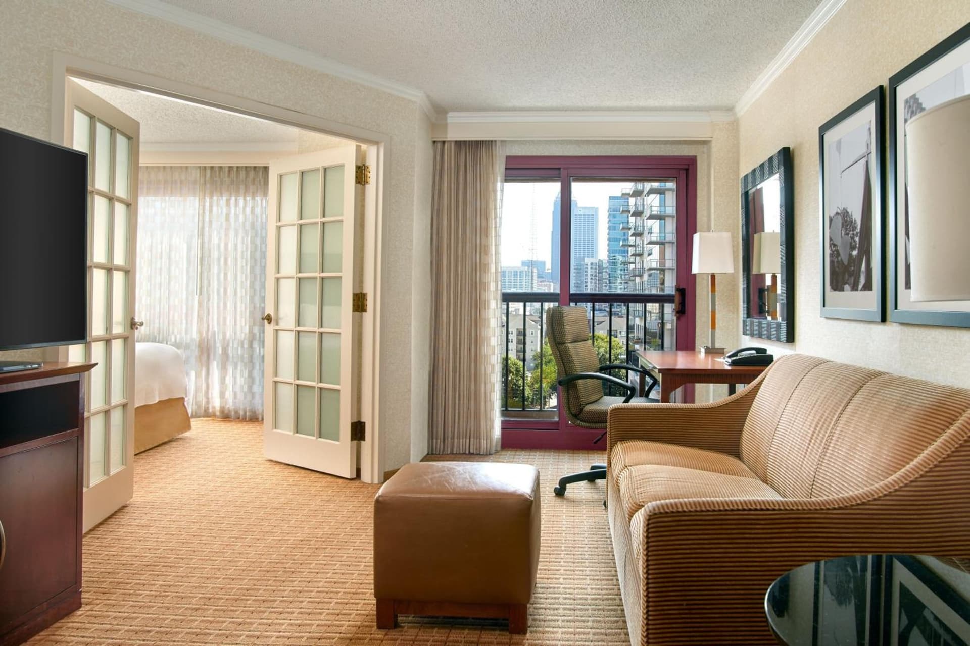 One-Bedroom King Suite with Sofa Bed - Hearing Accessible at Atlanta Marriott Suites Midtown in Atlanta, GA