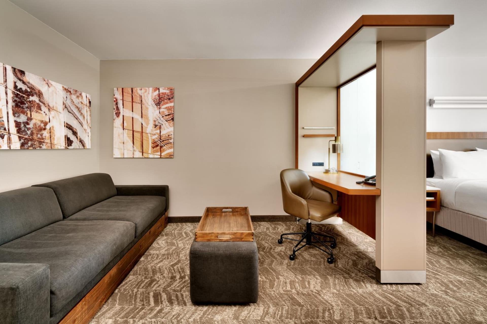 King Studio with Trundle Bed and City View at SpringHill Suites by Marriott Las Vegas Convention Center in Las Vegas, NV