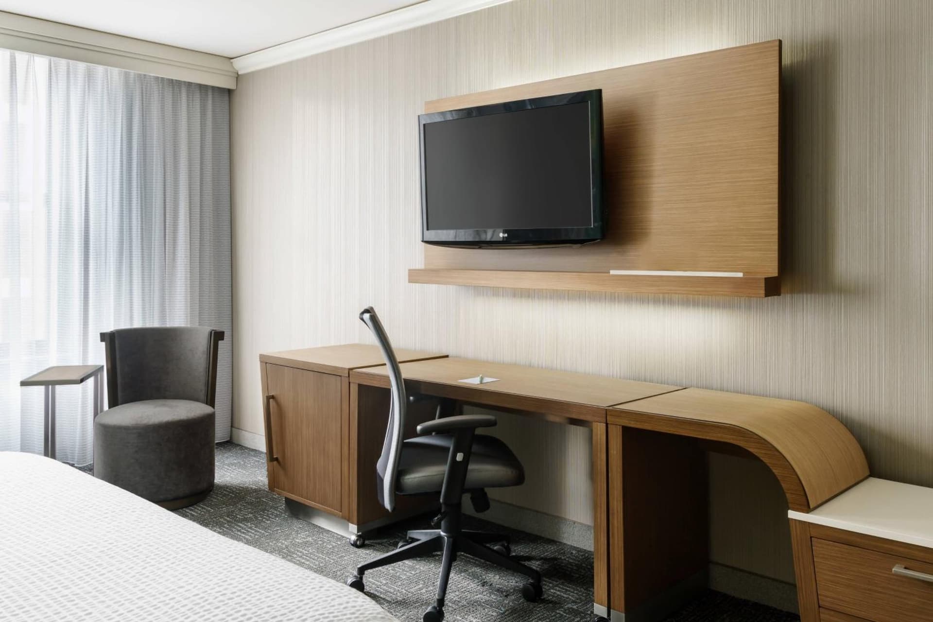 Deluxe King Room with Sofa Bed at Courtyard Chicago Downtown/Magnificent Mile in Chicago, IL