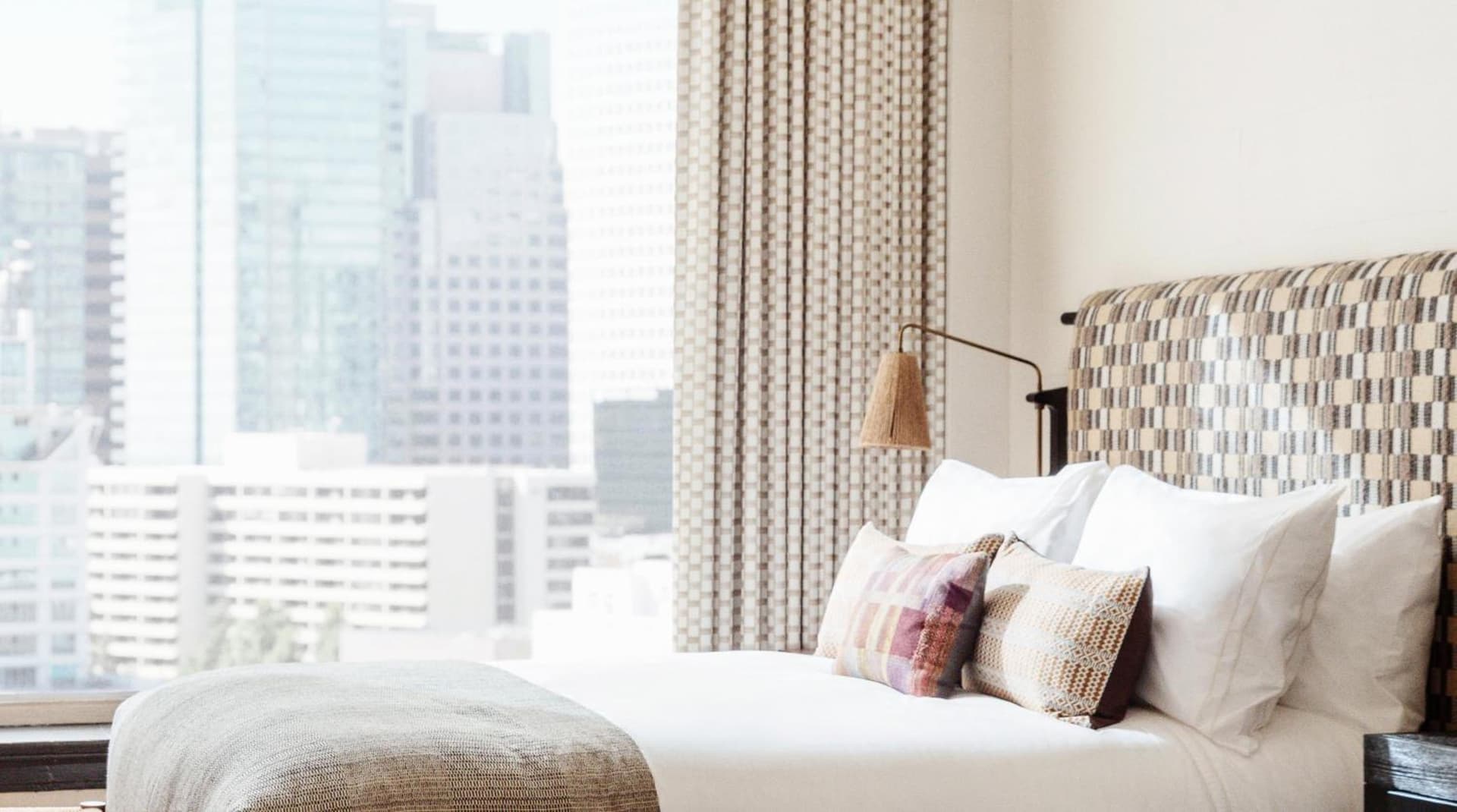Deluxe Queen View at Downtown Los Angeles Proper Hotel, a Member of Design Hotels in Los Angeles, CA