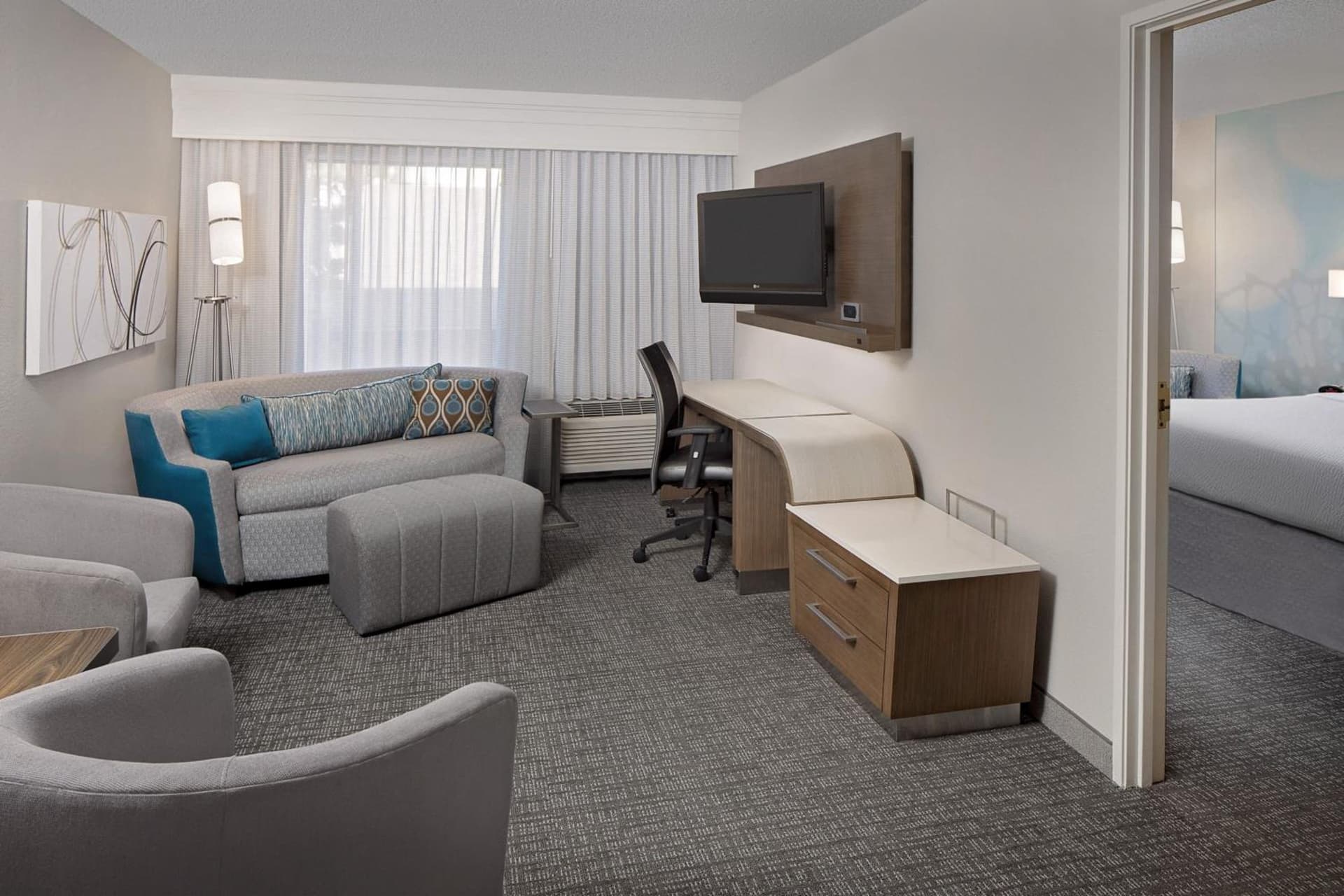 King Suite with Sofa Bed at Courtyard Houston Westchase in Houston, TX