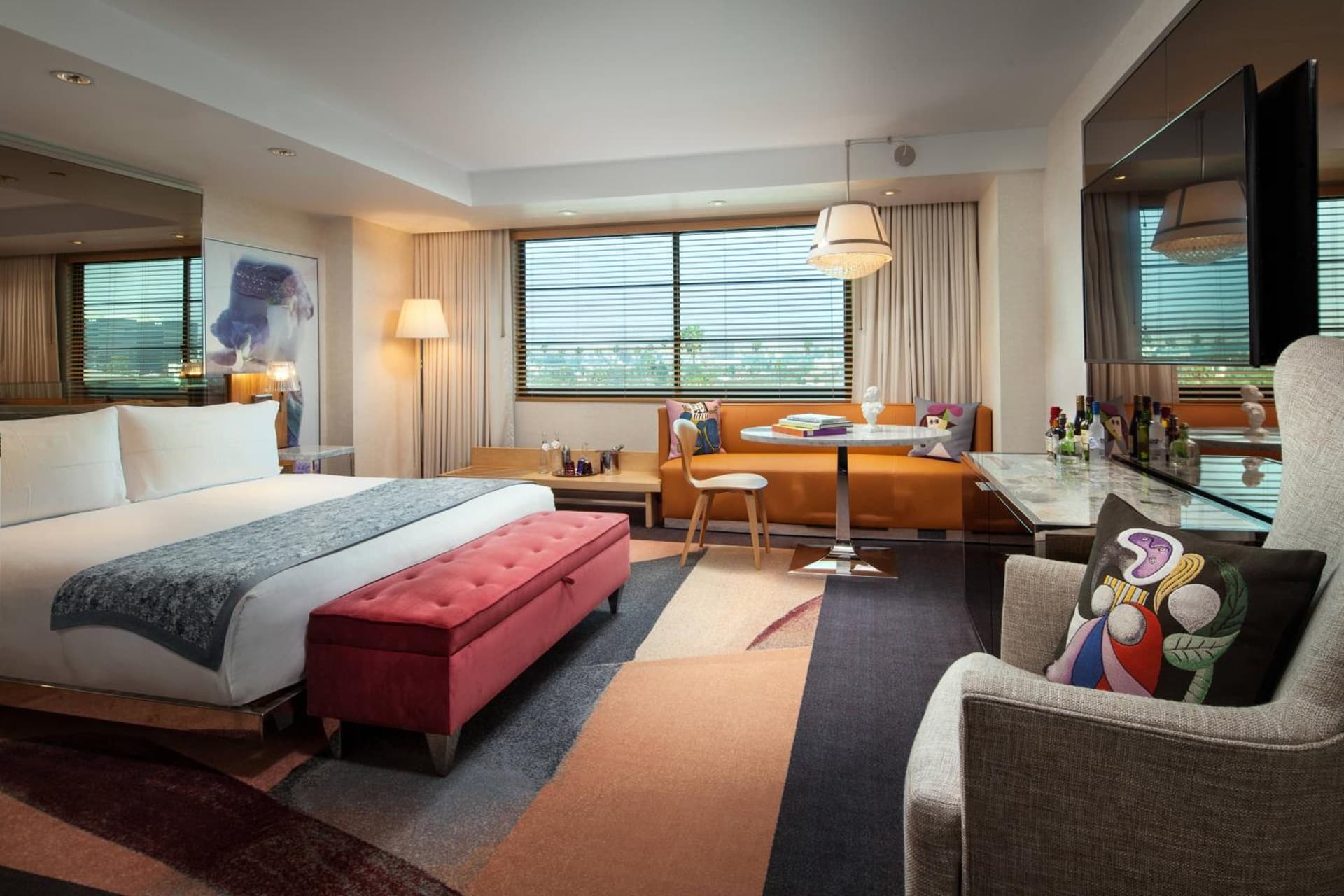 Premier Room, Guest room, King at SLS Hotel, a Luxury Collection Hotel, Beverly Hills in Los Angeles, CA