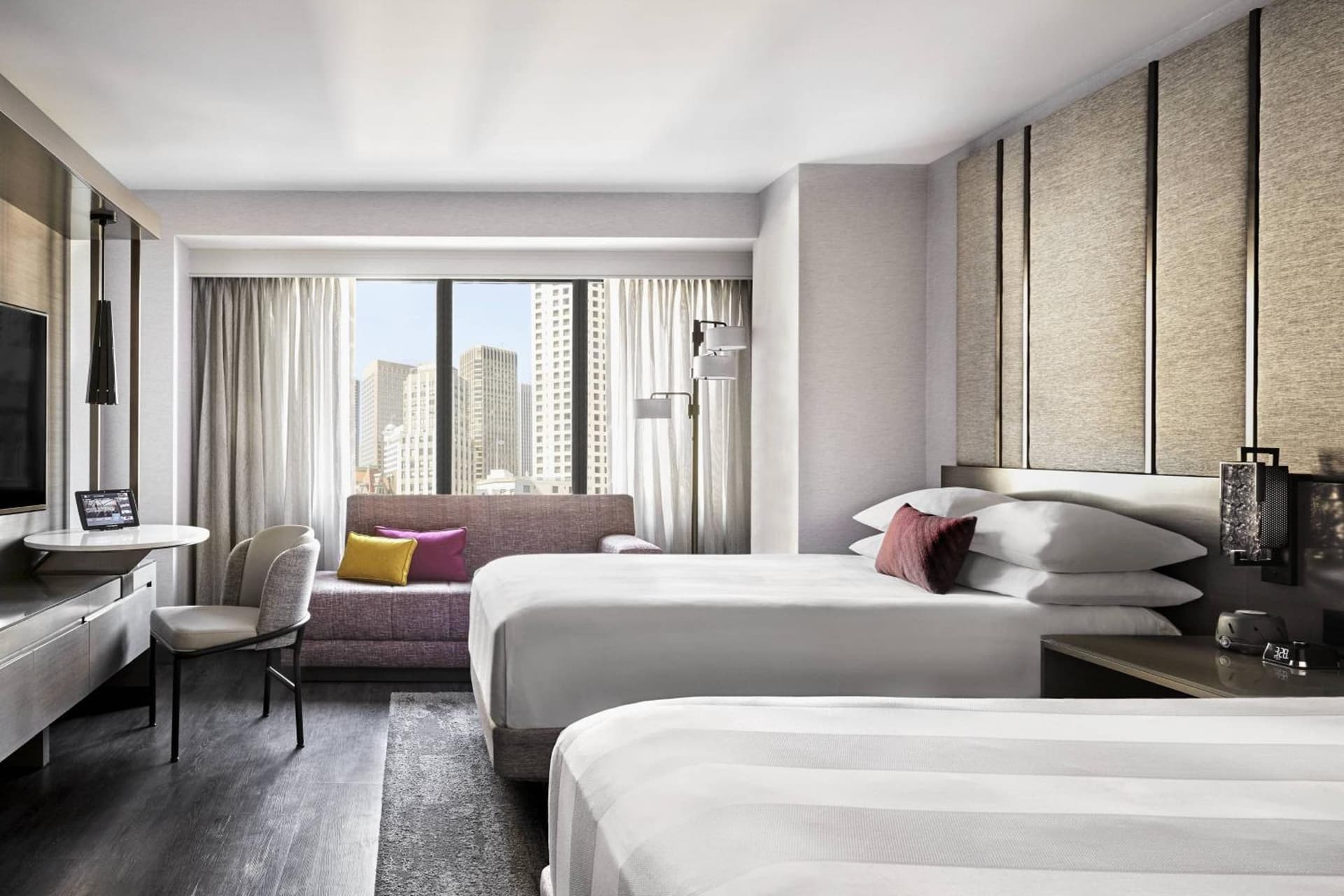 Double Room with Two Double Beds and City View  at San Francisco Marriott Marquis Union Square in San Francisco, CA
