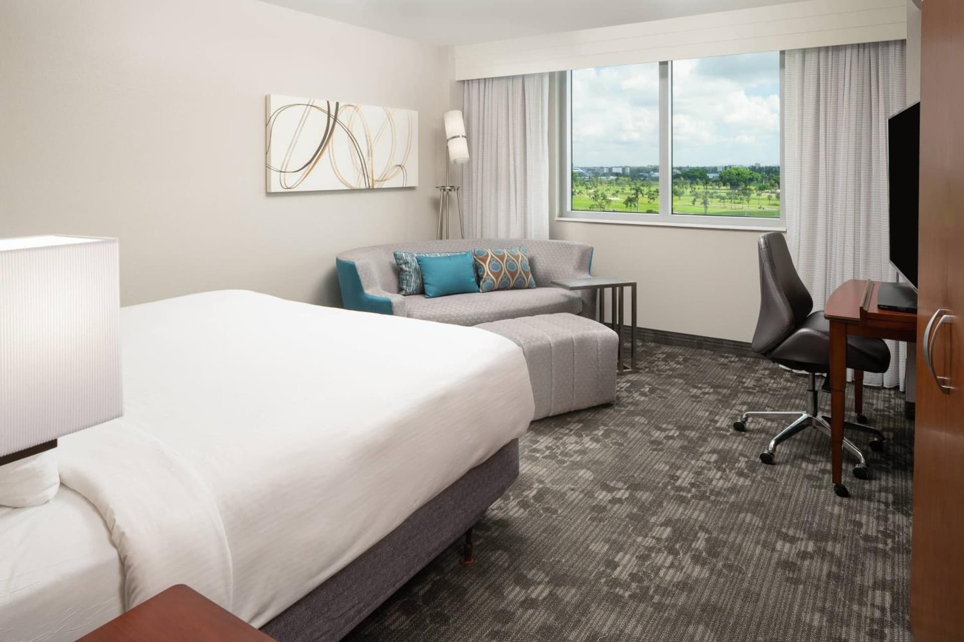 King Room with Sofa Bed at Courtyard by Marriott Miami Airport in Miami, FL