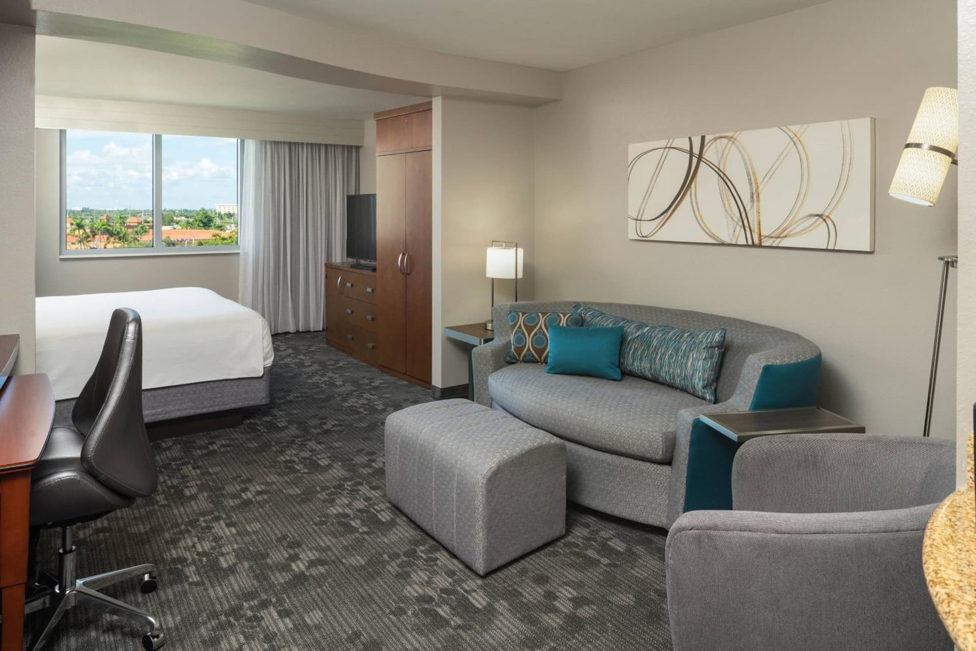 King Suite with Sofa Bed at Courtyard by Marriott Miami Airport in Miami, FL