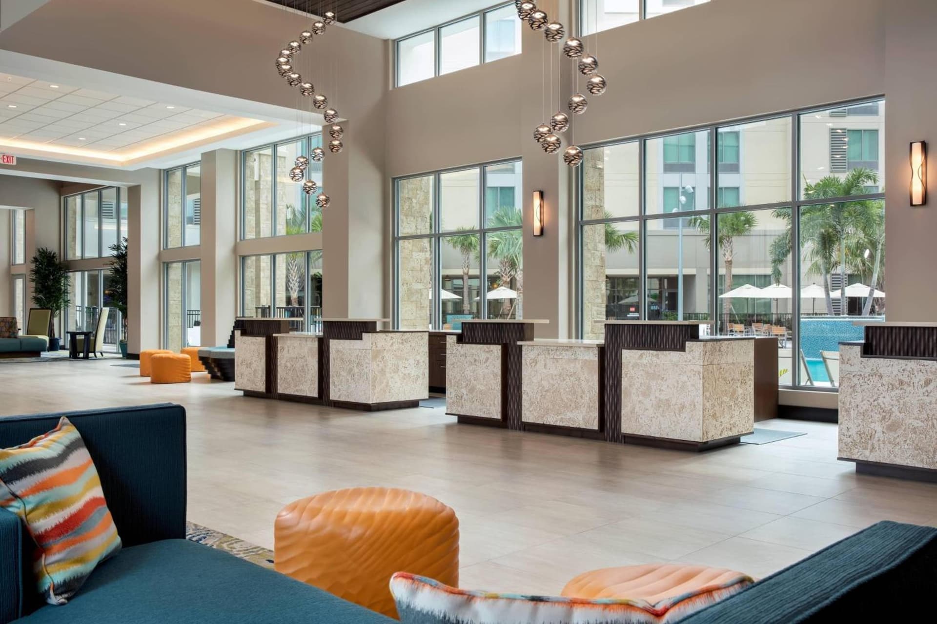 Queen Studio Suite with Sofa Bed - Hearing Accessible at SpringHill Suites by Marriott Orlando Theme Parks Lake Buena Vista in Orlando, FL