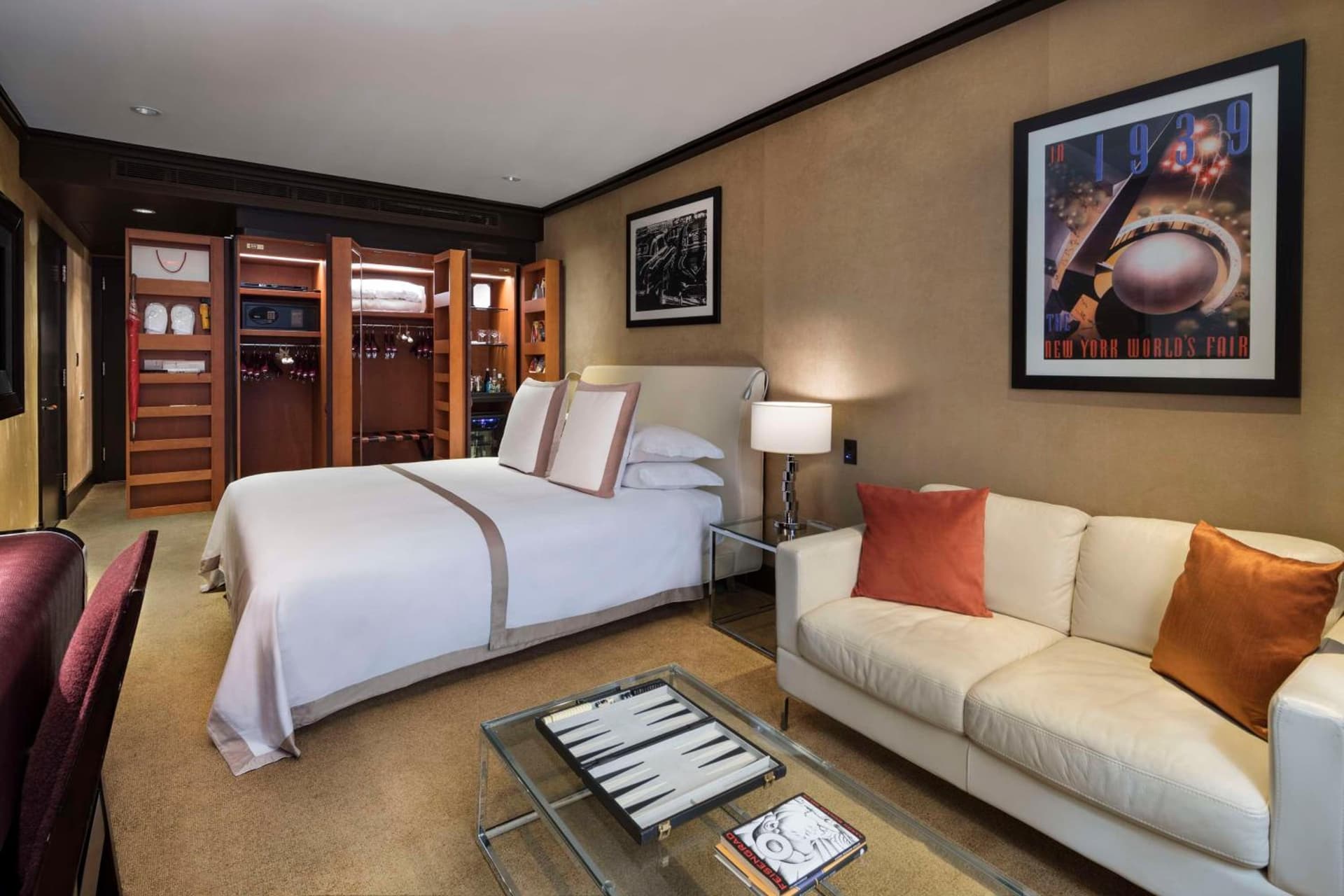 One King Deluxe room, 44th Street View at The Chatwal, The Unbound Collection by Hyatt in New York, NY