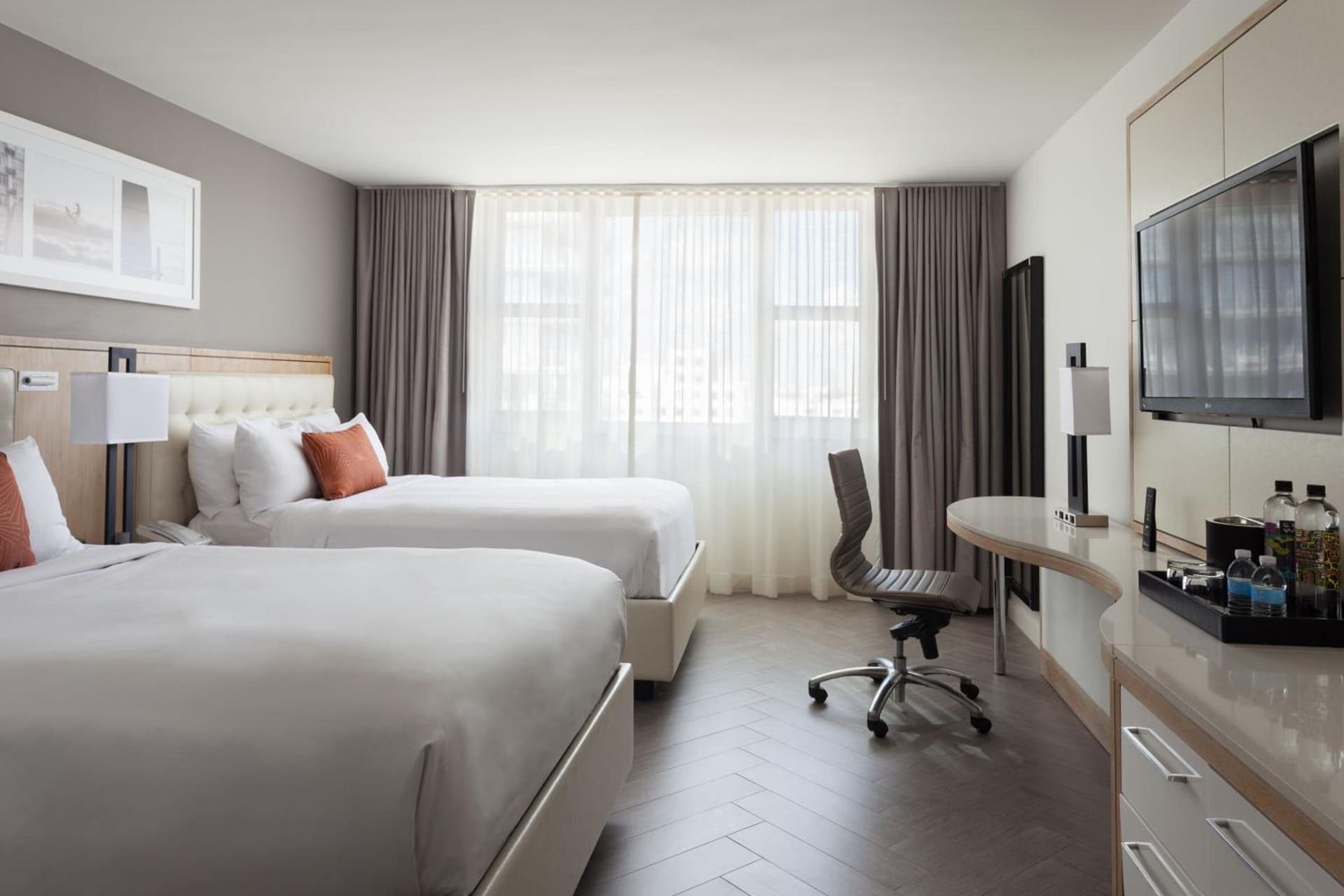 Two Double Beds Room with City View and Balcony at Marriott Stanton South Beach in Miami Beach, FL