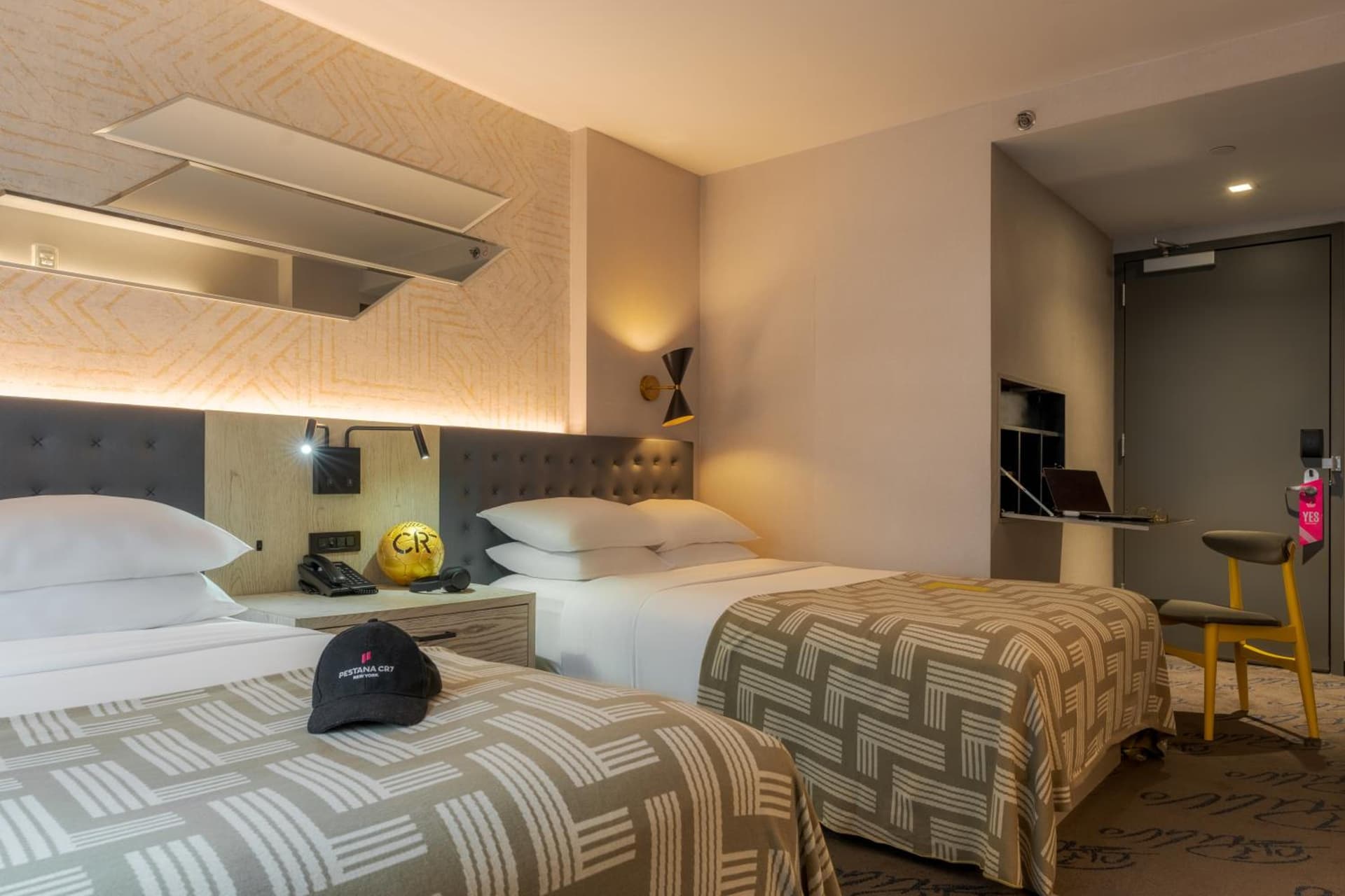 Superior Double Room with Two Double Beds at Pestana CR7 Times Square in New York, NY