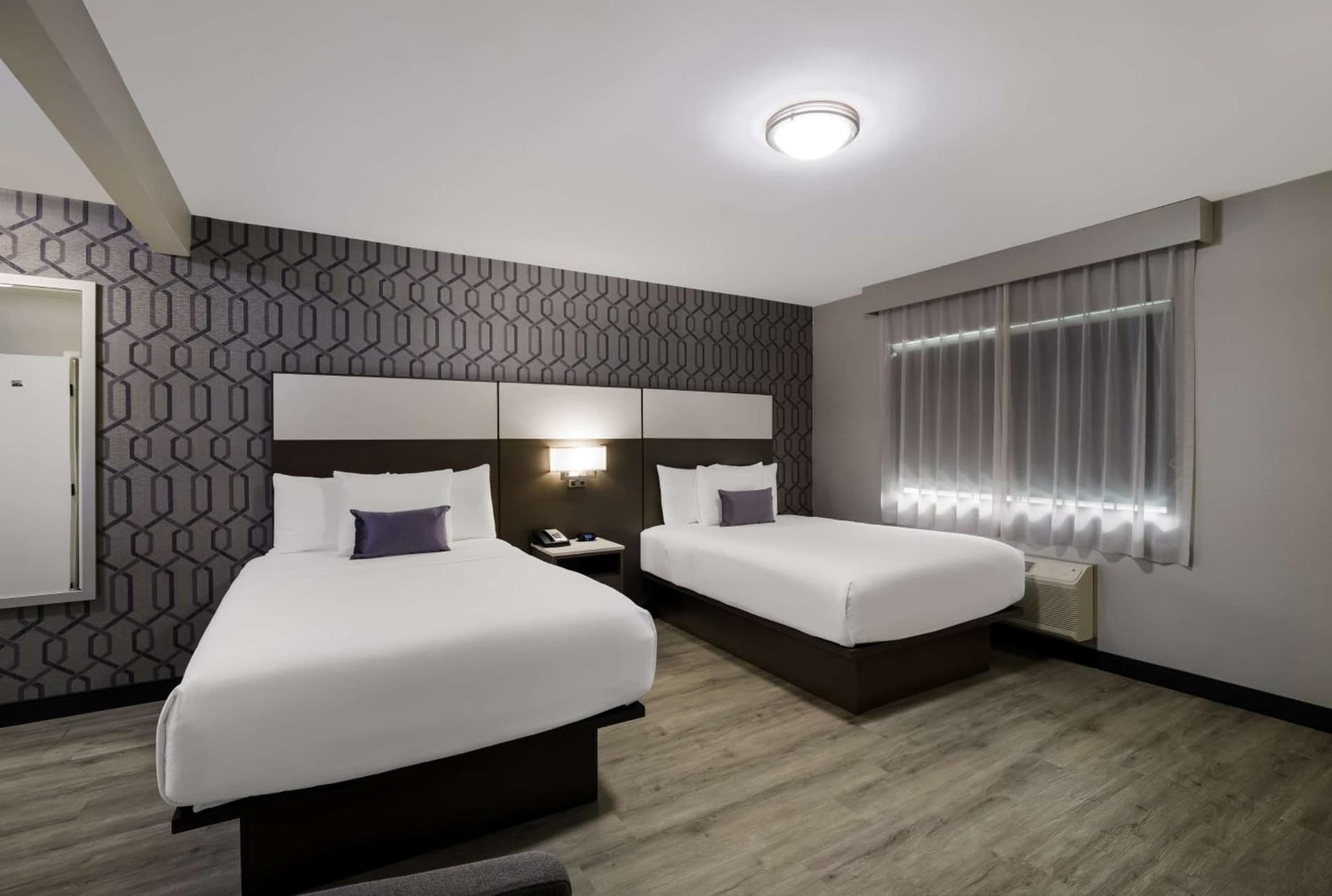 Double Room with Two Double Beds - Walk-in Shower at Sunset West Hotel, SureStay Collection By Best Western in Los Angeles, CA