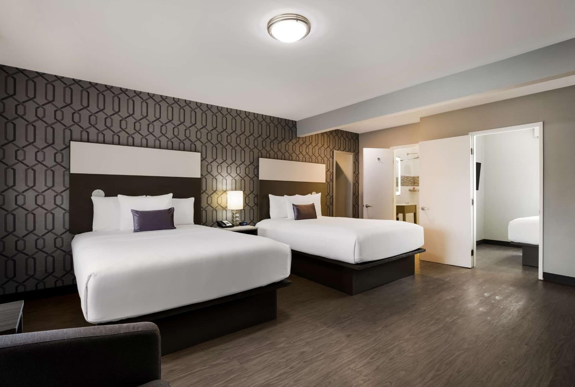 Family Queen Room at Sunset West Hotel, SureStay Collection By Best Western in Los Angeles, CA