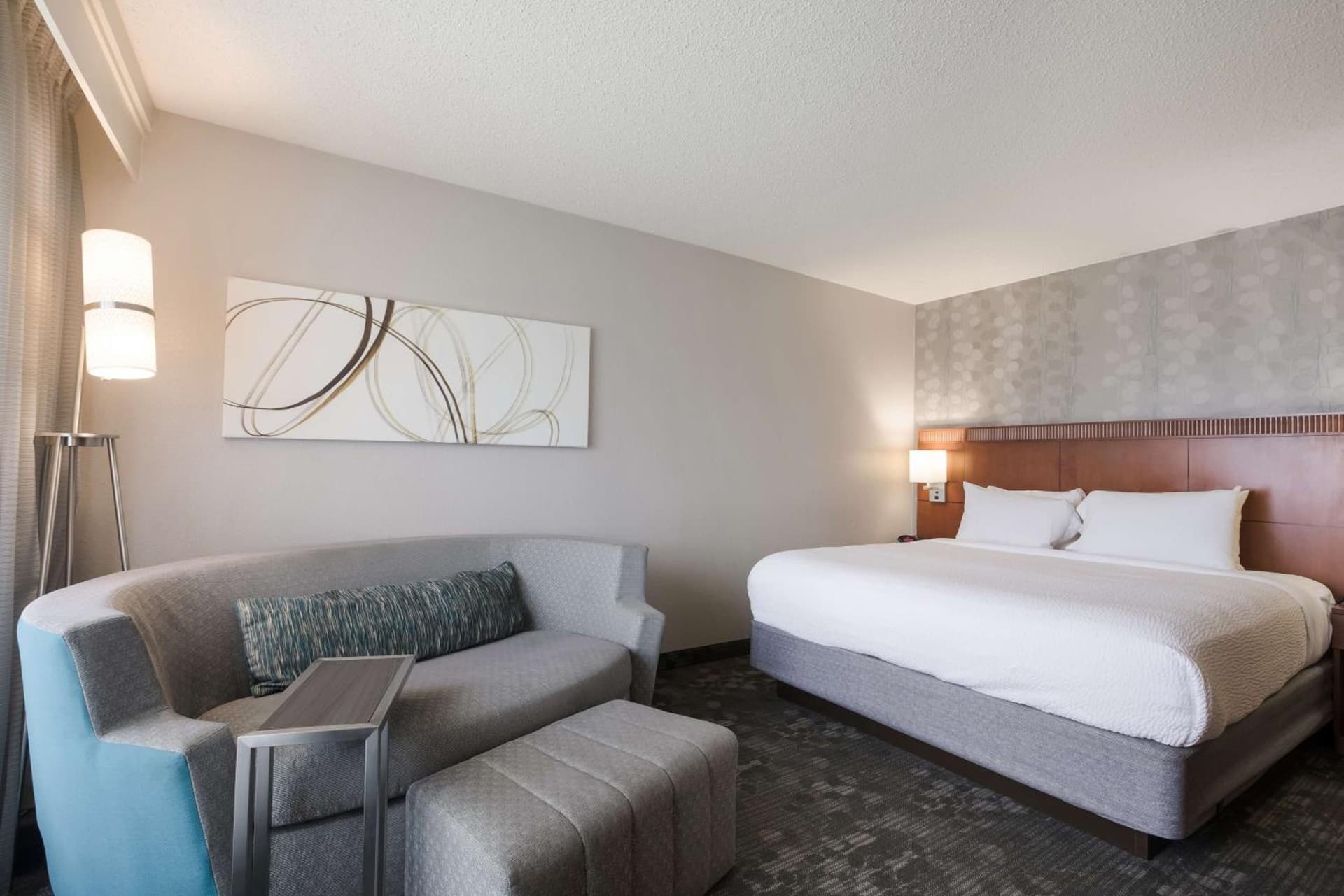 Mobility/Hearing Accessible Guestroom King Roll-In Shower at Sonesta Select Atlanta Midtown Georgia Tech in Atlanta, GA